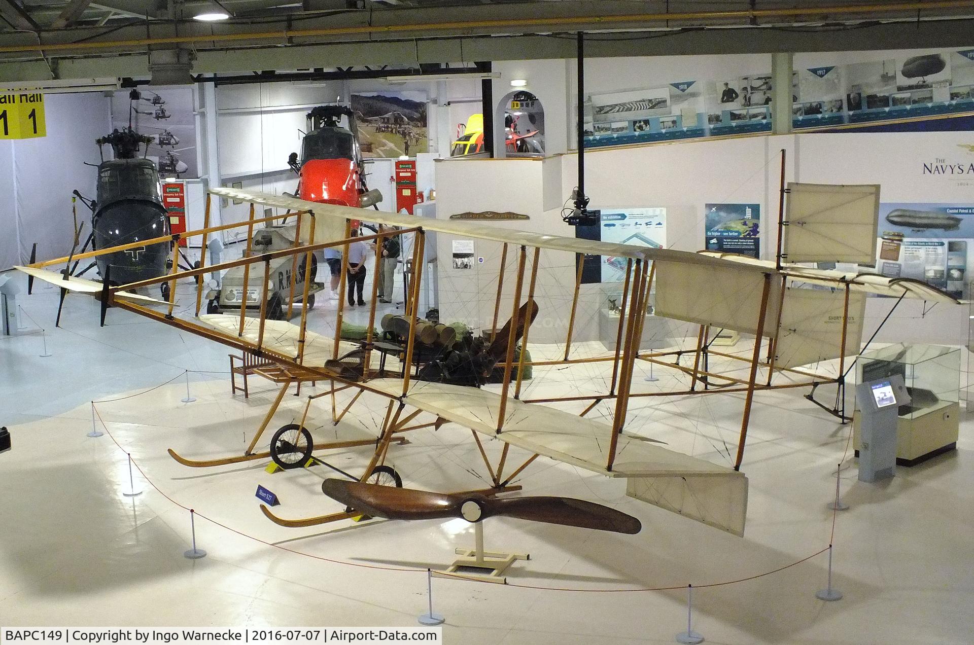 BAPC149, Short S27 Replica C/N BAPC.149, Short S27 replica at the FAA Museum, Yeovilton
