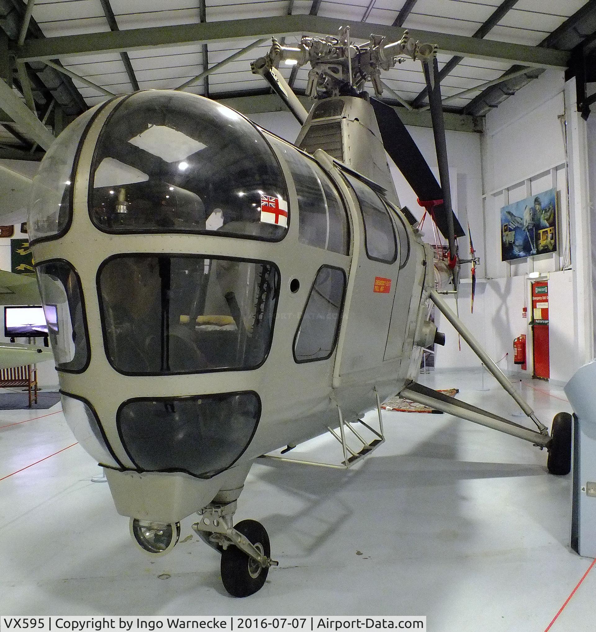 VX595, Westland Dragonfly HR.1 C/N WA/H/008, Westland Dragonfly HR1 at the FAA Museum, Yeovilton