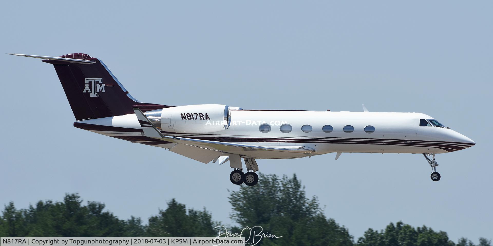 N817RA, 1997 Gulfstream Aerospace G-IV C/N 1324, Texas A&M