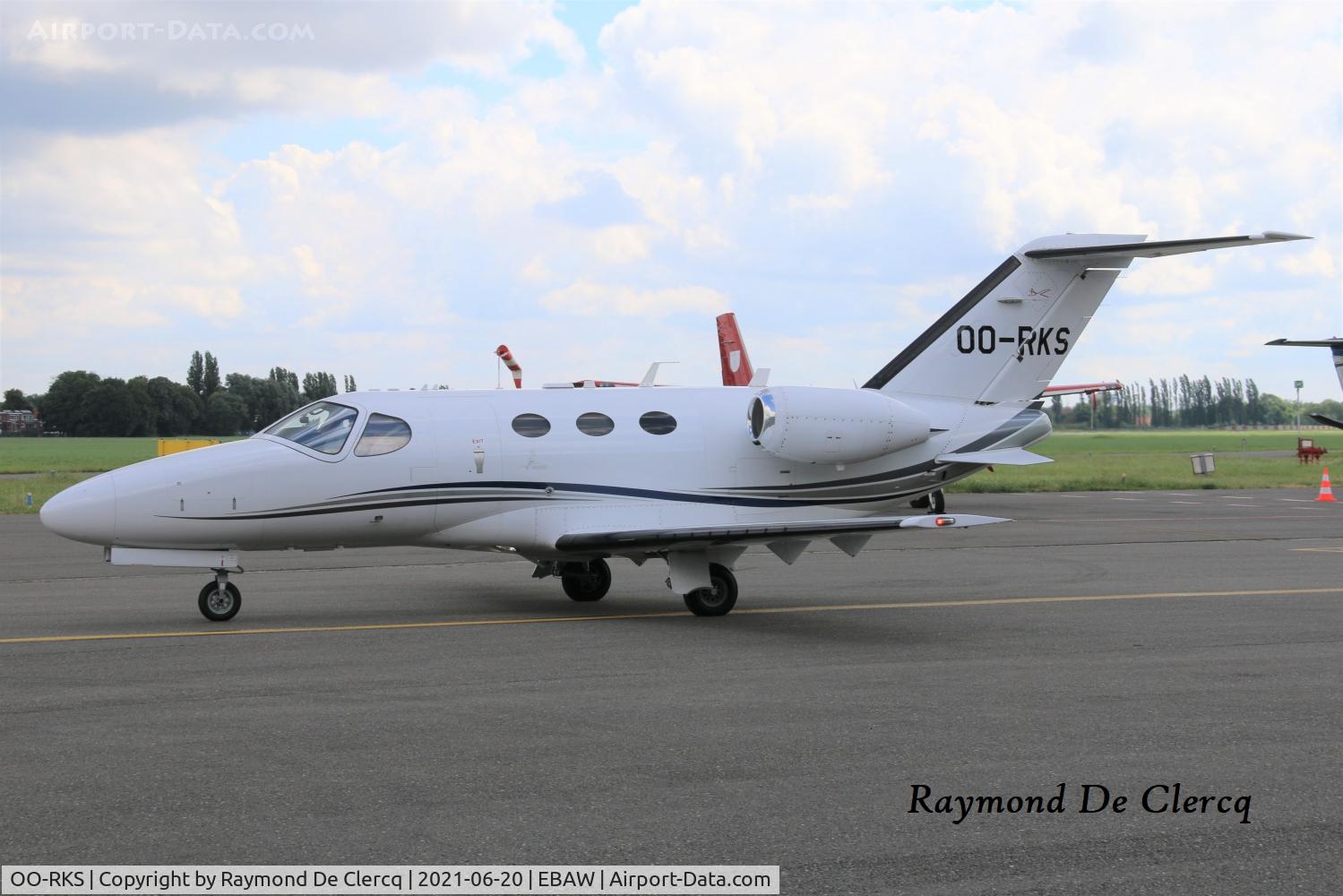 OO-RKS, 2009 Cessna 510 Citation Mustang Citation Mustang C/N 510-0189, At Antwerp Airport.