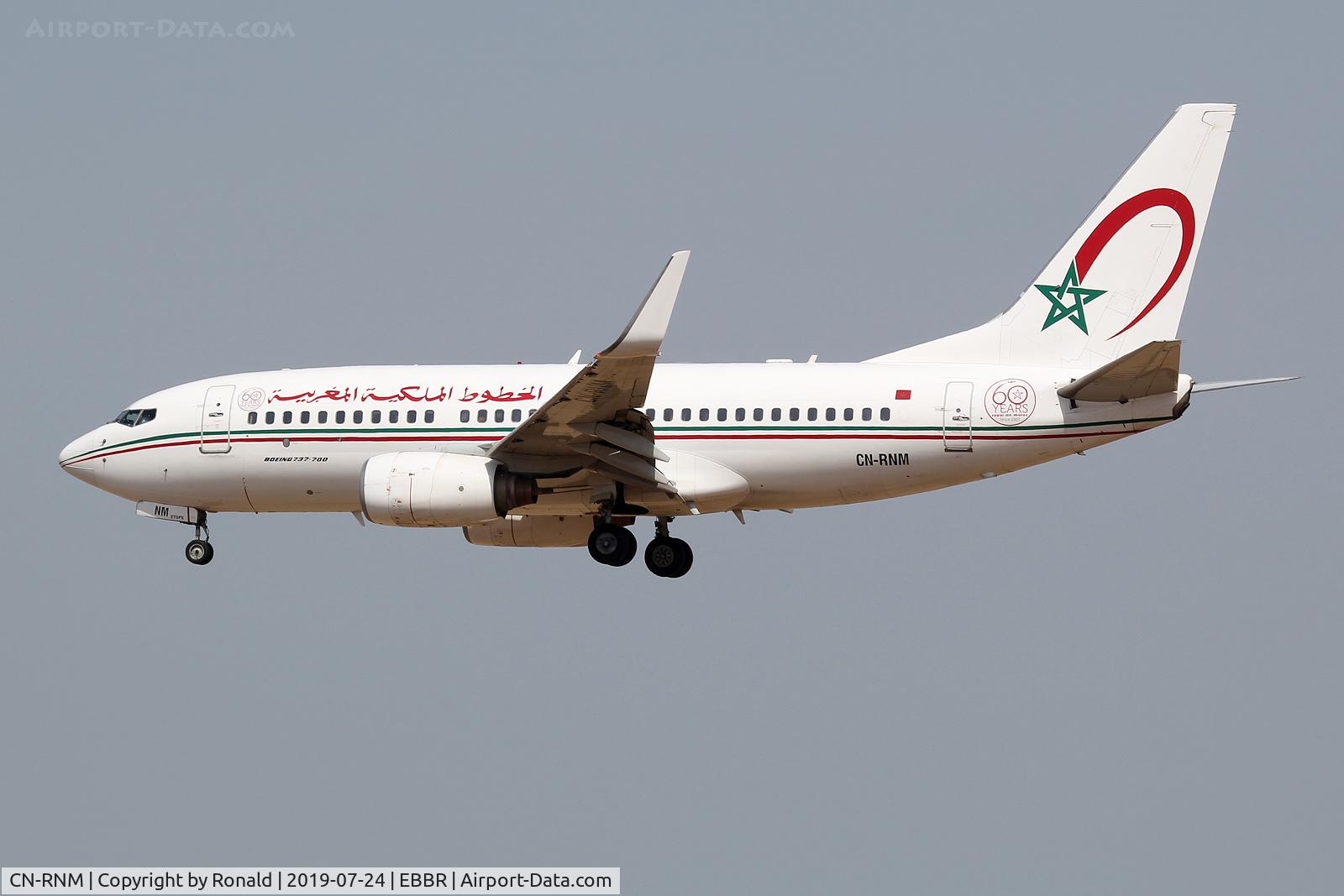 CN-RNM, 1999 Boeing 737-7B6 C/N 28984, at bru