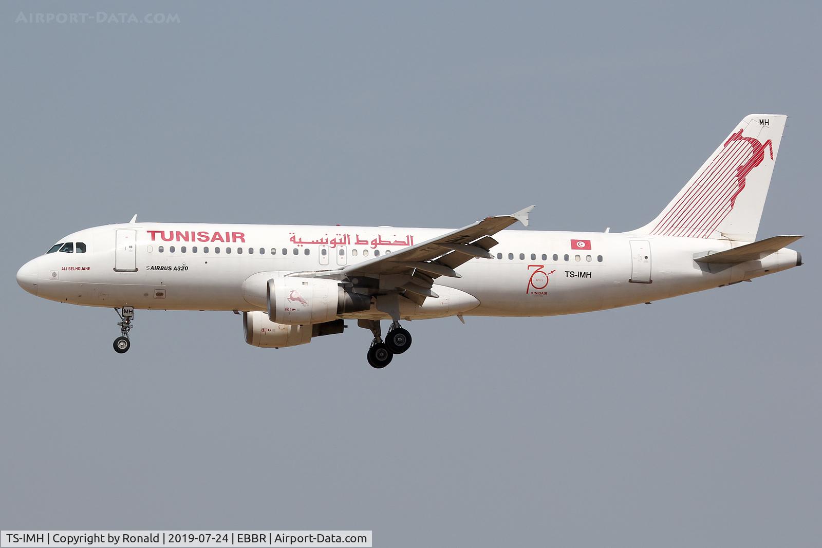 TS-IMH, 1993 Airbus A320-211 C/N 0402, at bru