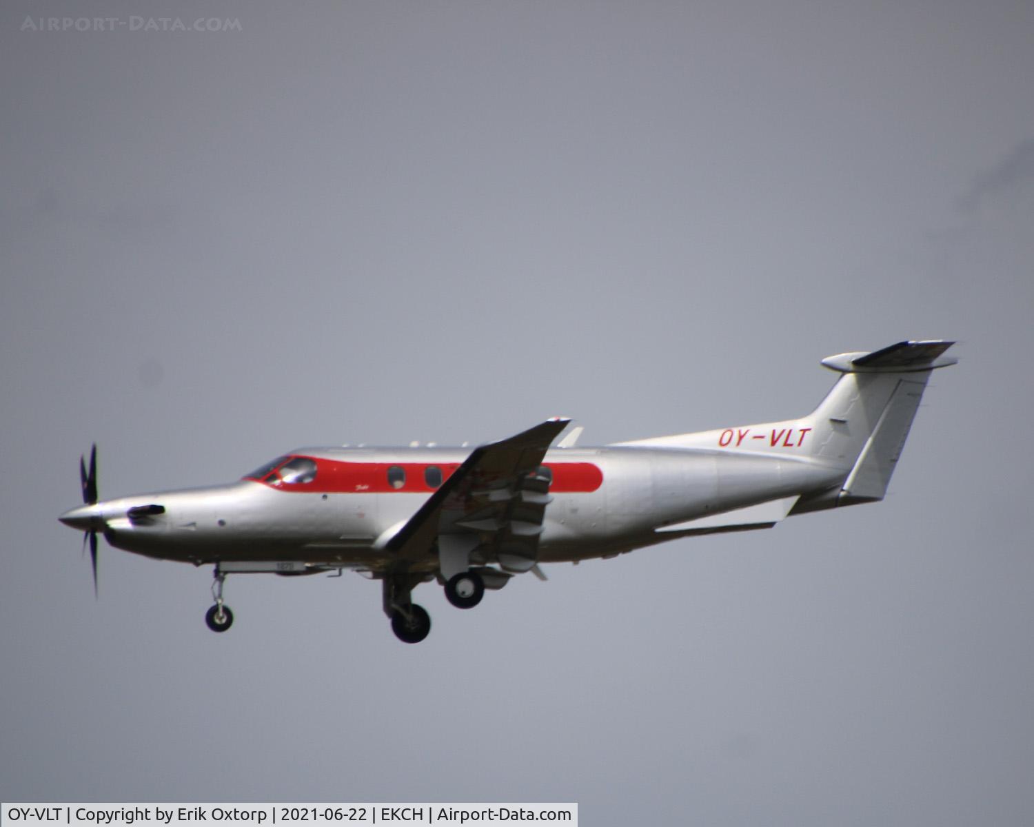 OY-VLT, 2019 Pilatus PC-12/47E C/N 1870, OY-VLT landing rw 22L