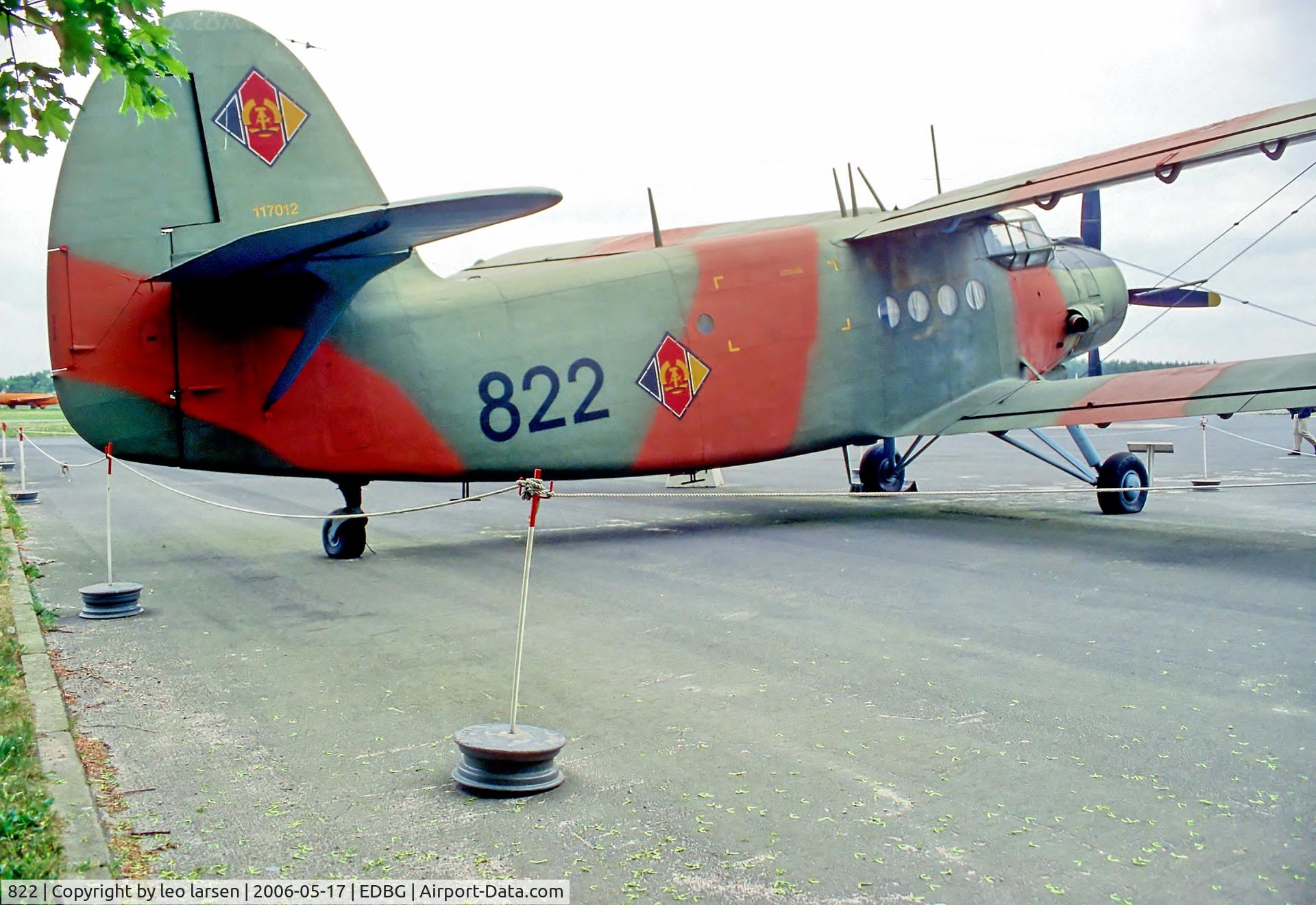 822, 1962 Antonov An-2T C/N 117047312, Berlin Gatow 17.5.2006