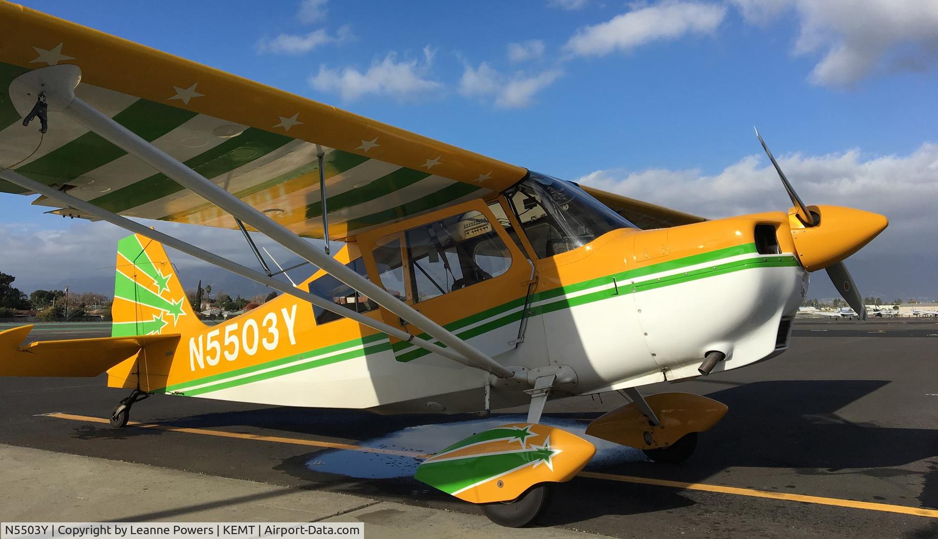 N5503Y, 1978 Bellanca 8KCAB Decathlon C/N 418-78, At KEMT