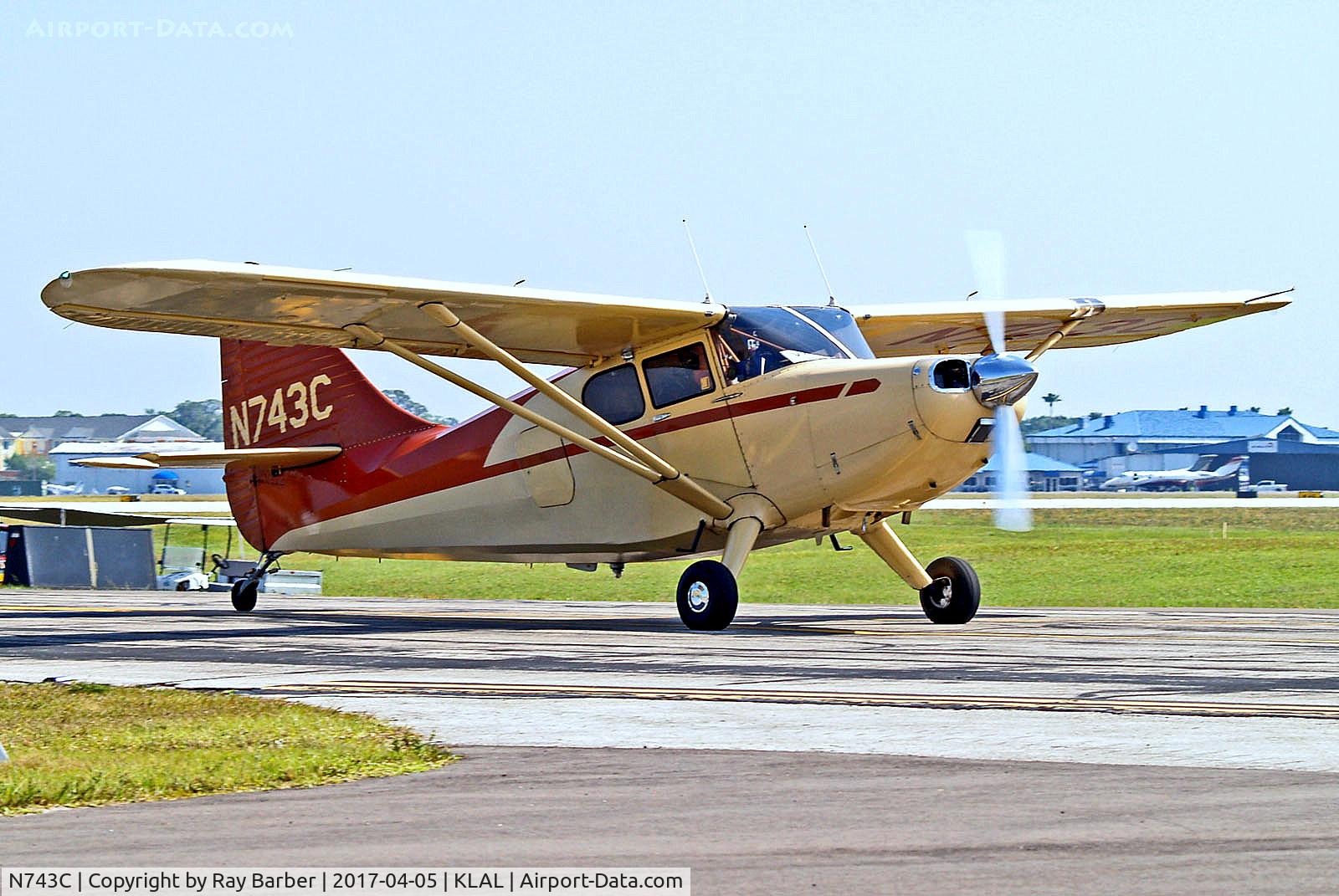 N743C, 1947 Stinson 108-3 Voyager C/N 108-3743, N743C   Stinson 108-3 Voyager [108-3743] Lakeland-Linder~N 05/04/2017