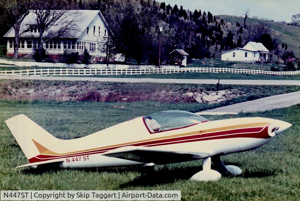 N447ST, 1986 Star-Lite SL-1 C/N 120, Starlite Serial # 120. Photo taken 1989 at Cooper Fild, Mohawk, TN.