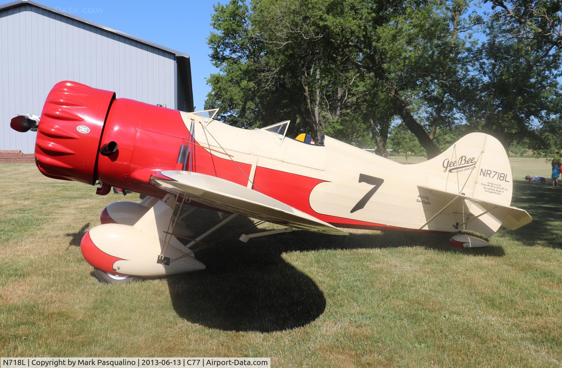 N718L, 1984 Granville Brothers Gee Bee Senior Sportster Y Replica C/N 3, Gee Bee Senior Sportster Y Replica