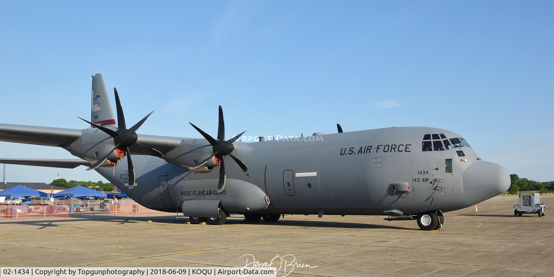 02-1434, 2002 Lockheed Martin C-130J-30 Super Hercules C/N 382-5547, 143rd Rhody