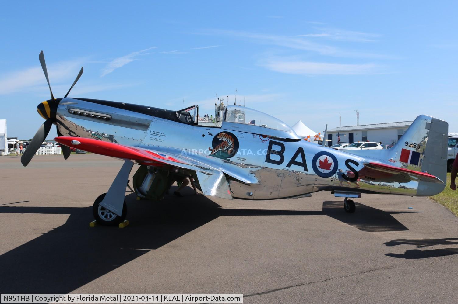 N951HB, North American P-51D Mustang C/N 122-31918 (44-72059), Sun N Fun 2021