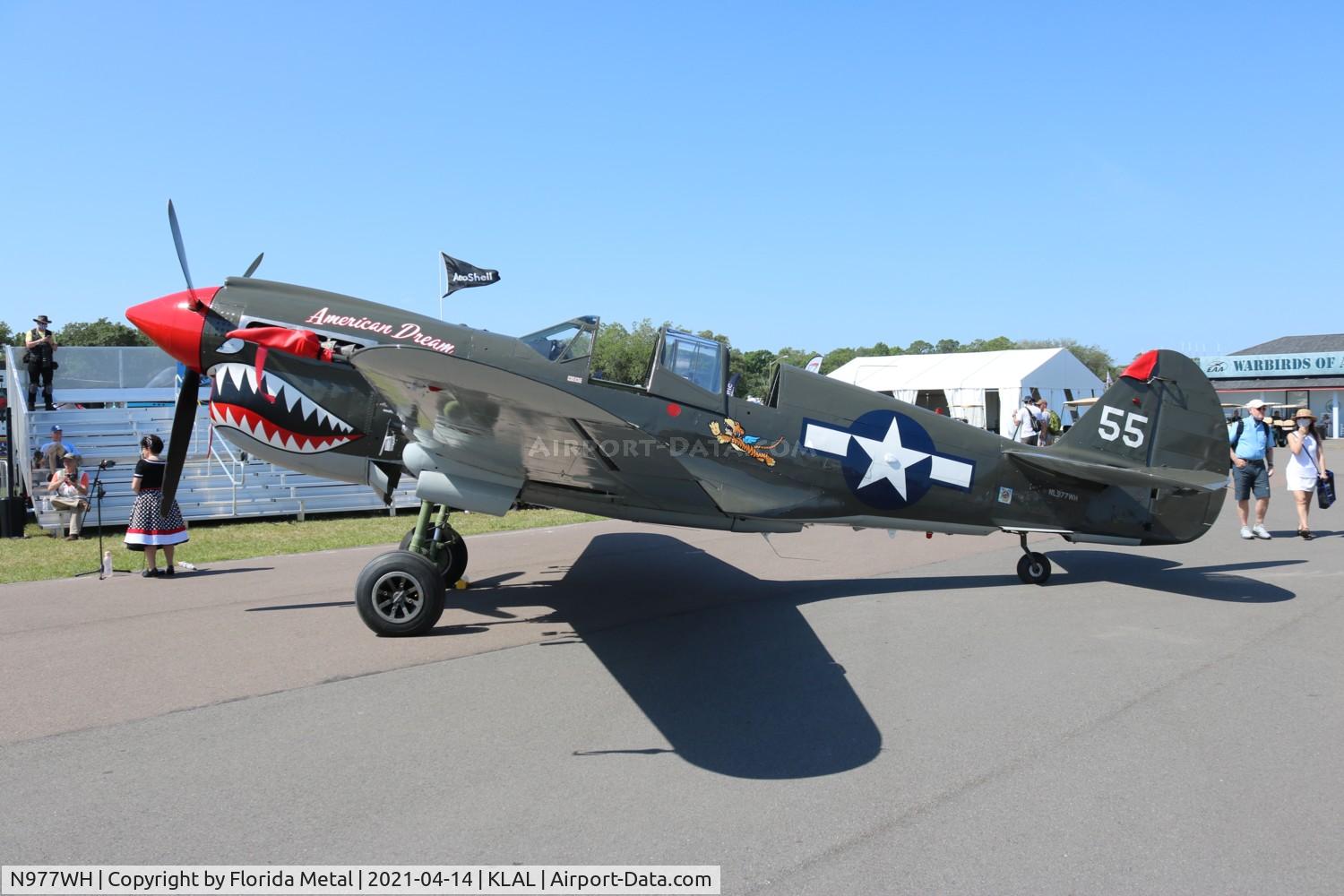 N977WH, 1942 Curtiss P-40N C/N 42-10497, Sun N Fun 2021