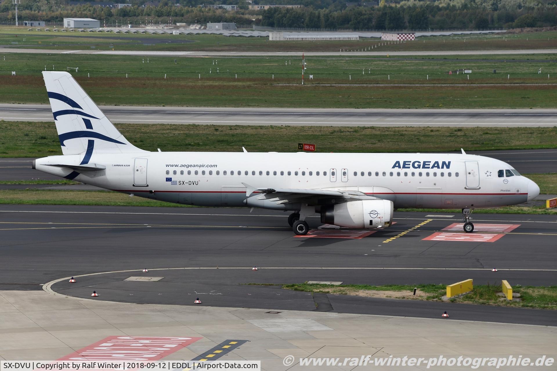 SX-DVU, 2009 Airbus A320-232 C/N 3753, Airbus A320-232 - A3 AEE Aegean Airlines 'Pheidias' - 3753 - SX-DVU - 12.09.2018 - DUS