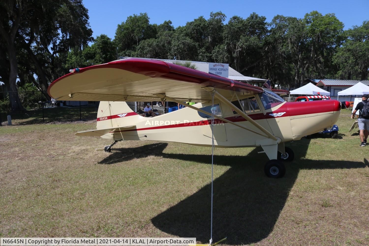 N6645N, 1952 Taylorcraft 15A C/N 5-13045, Sun N Fun 2021