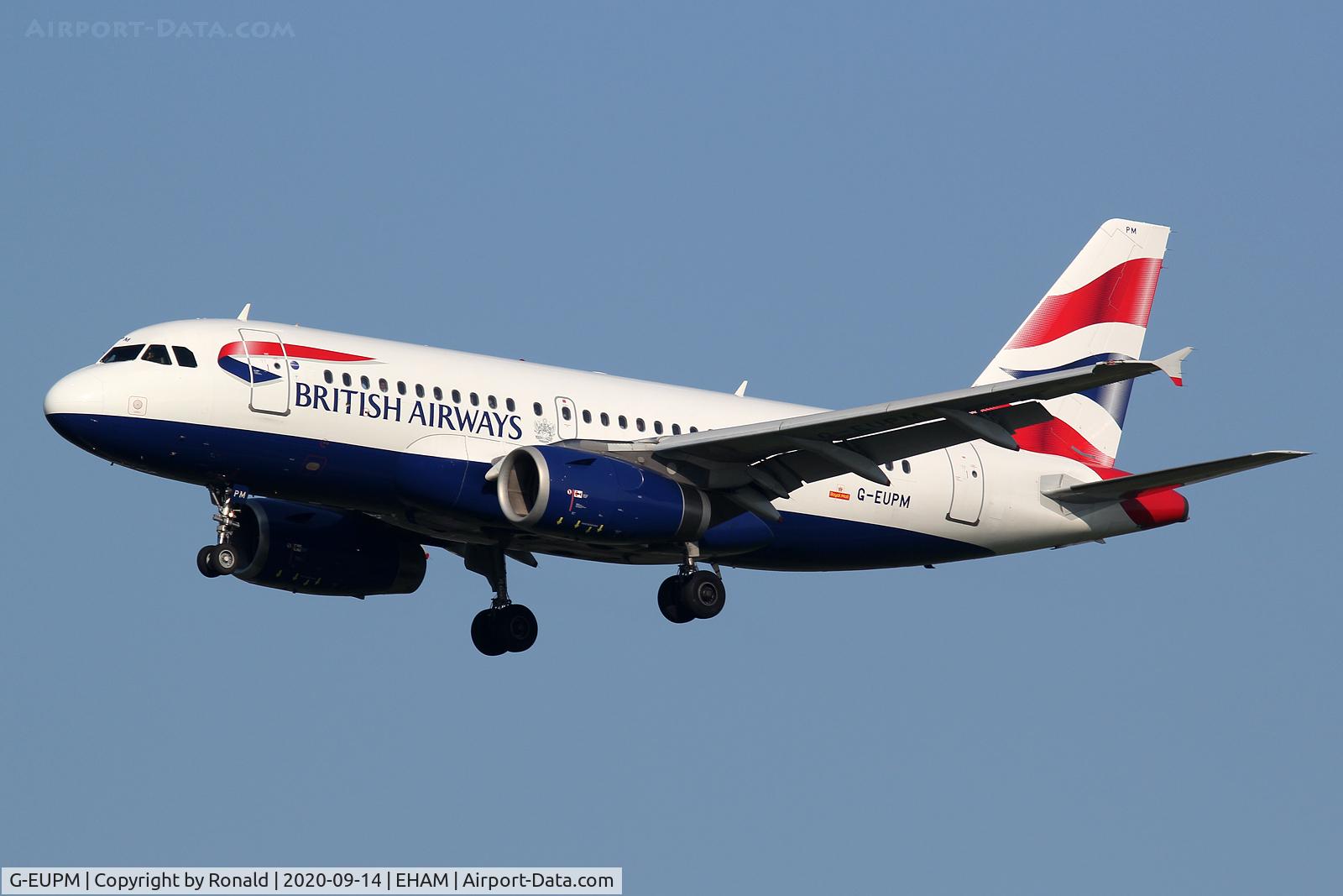 G-EUPM, 2000 Airbus A319-131 C/N 1258, at spl