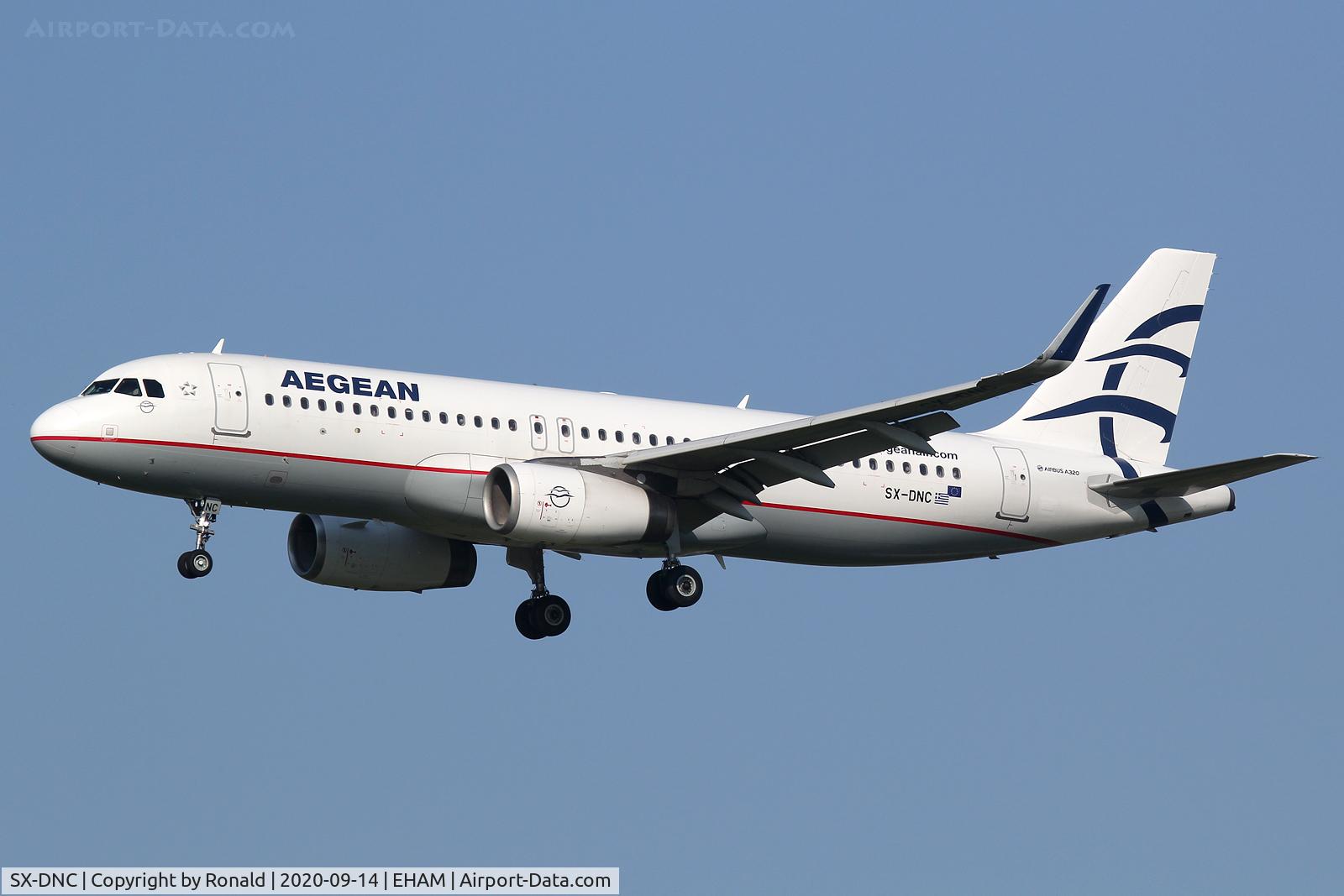 SX-DNC, 2016 Airbus A320-232 C/N 6961, at spl