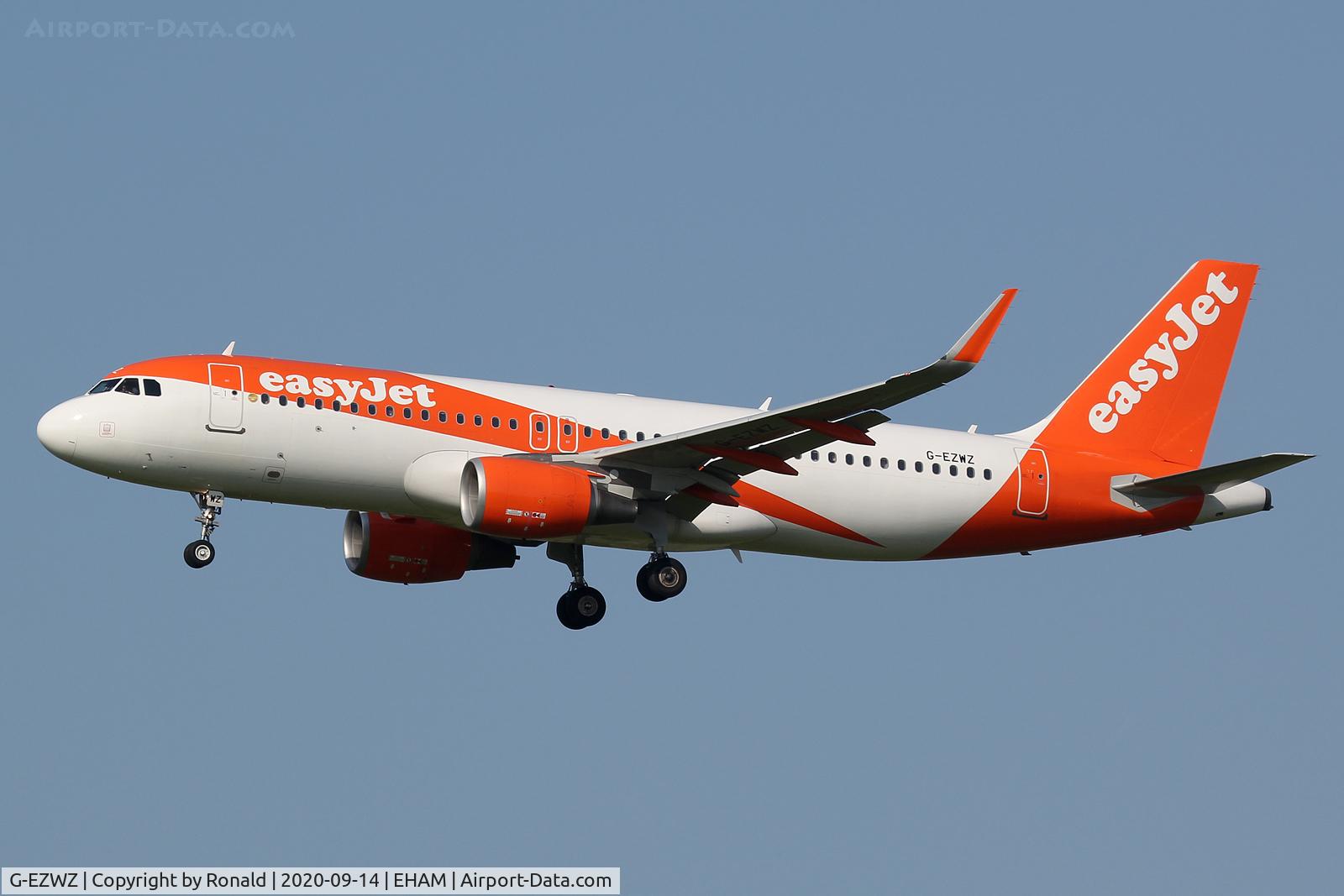 G-EZWZ, 2014 Airbus A320-214 C/N 6353, at spl