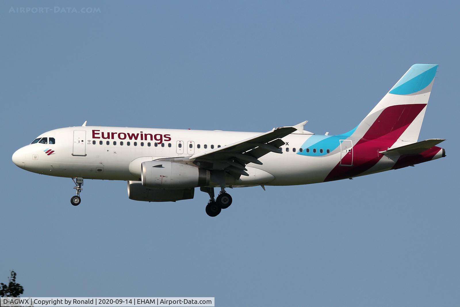 D-AGWX, 2013 Airbus A319-132 C/N 5569, at spl