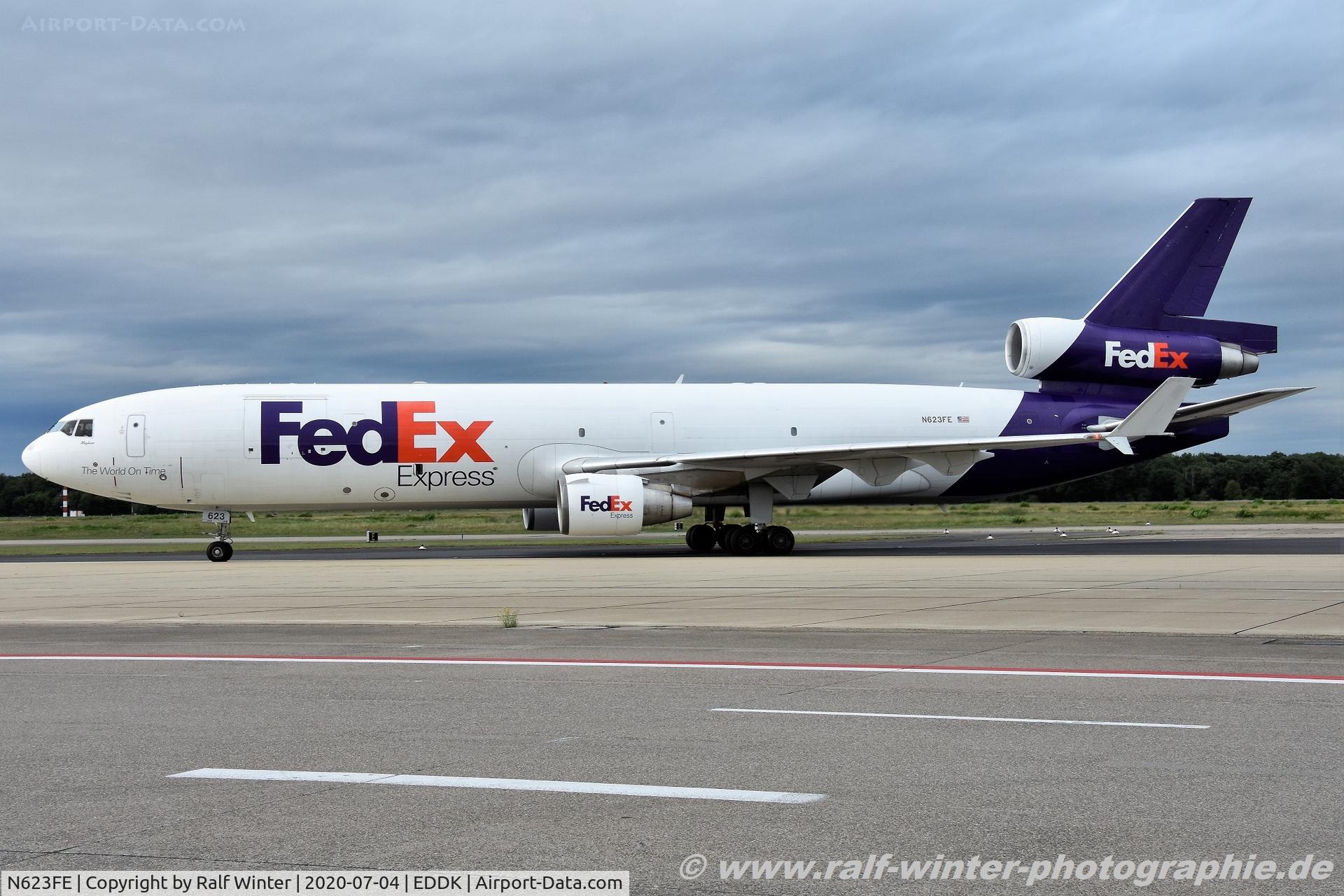 N623FE, 1999 McDonnell Douglas MD-11F C/N 48794, McDonnell Douglas MD-11F - FX FDX - Federal Express - 48794 - N623FE - 04.07.2020 - CGN
