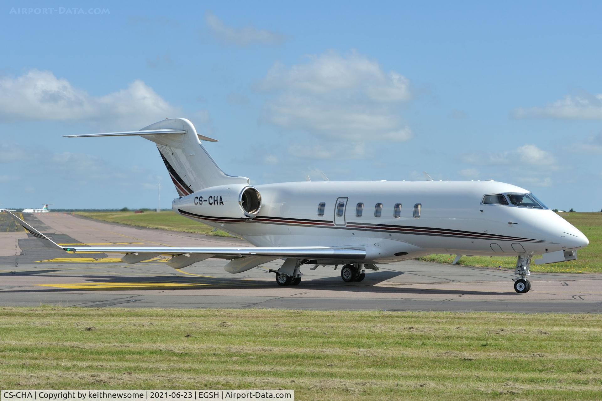 CS-CHA, 2014 Bombardier Challenger 350 (BD-100-1A10) C/N 20544, Leaving Norwich for Farnborough.