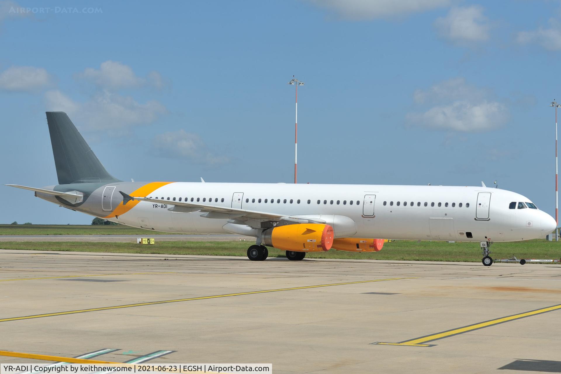 YR-ADI, 2000 Airbus A321-231 C/N 1366, Awaiting painting.