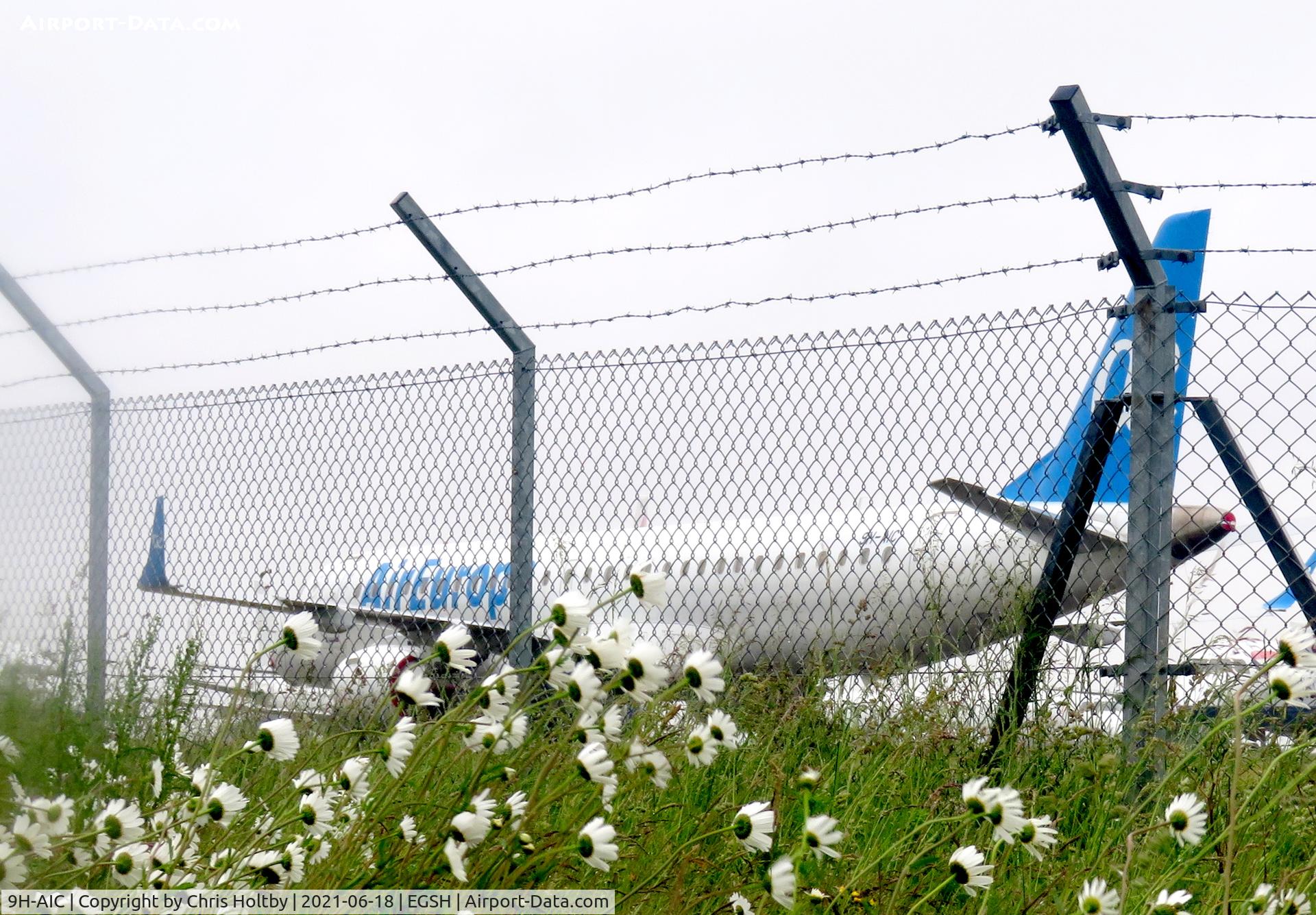 9H-AIC, 2009 Embraer 195LR (ERJ-190-200LR) C/N 19000276, Stored at Norwich International Airport