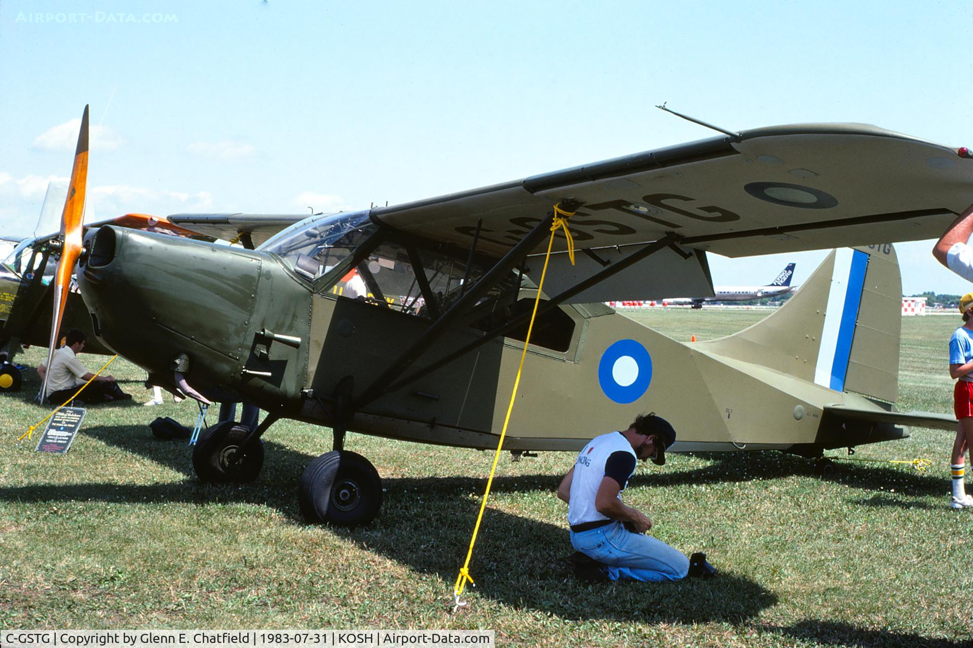 C-GSTG, 1945 Stinson L-5G Sentinel C/N 76-4615, Aircraft was assigned a USAAF s/n for production but the contract was cancelled at the end of WWII and the plane went directly to civilian hands as N51058