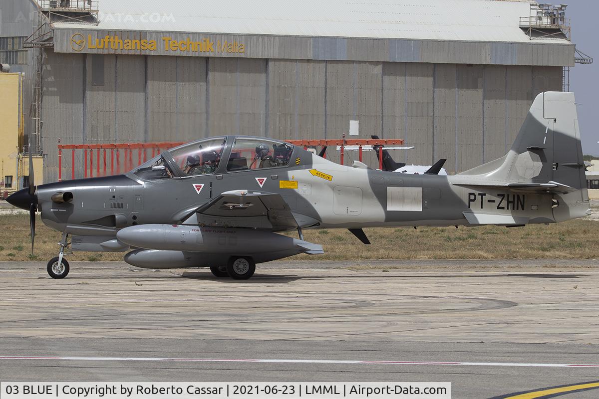 03 BLUE, 2021 Embraer A-29B Super Tucano C/N 31400272, Park 3
