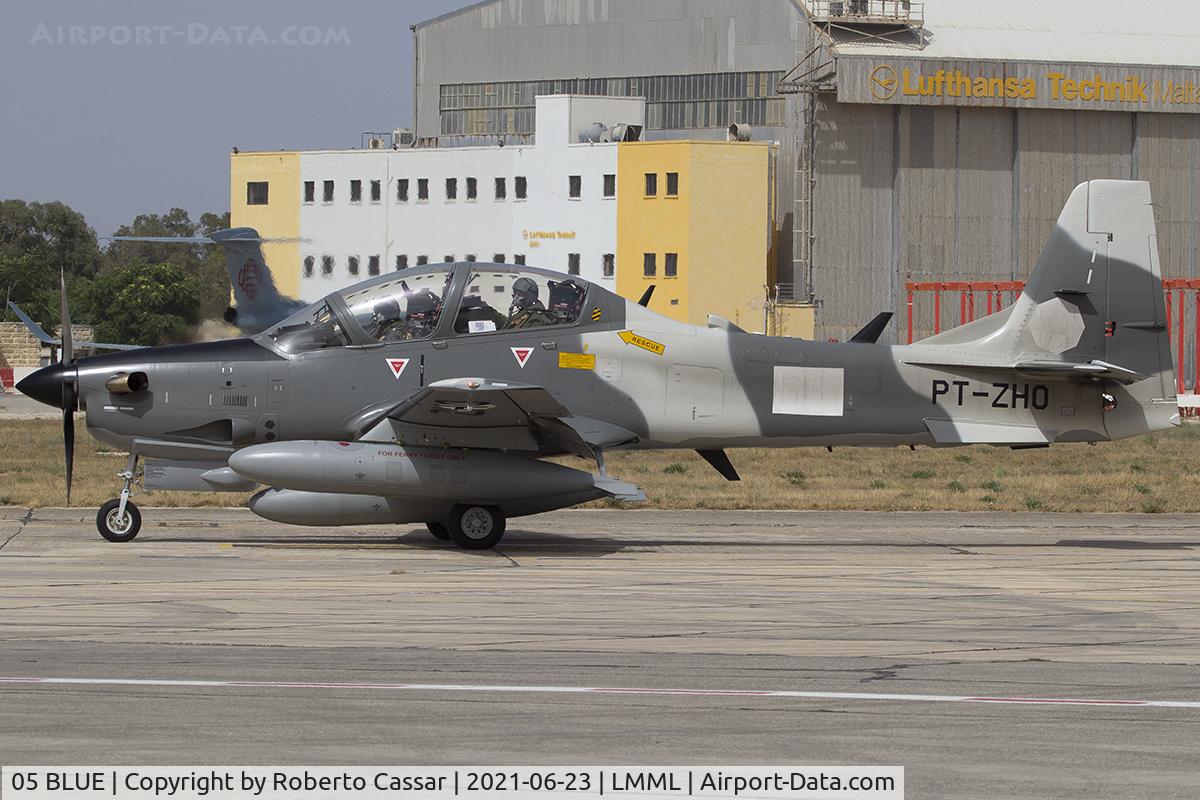 05 BLUE, 2021 Embraer A-29B Super Tucano C/N 31400274, Park 3