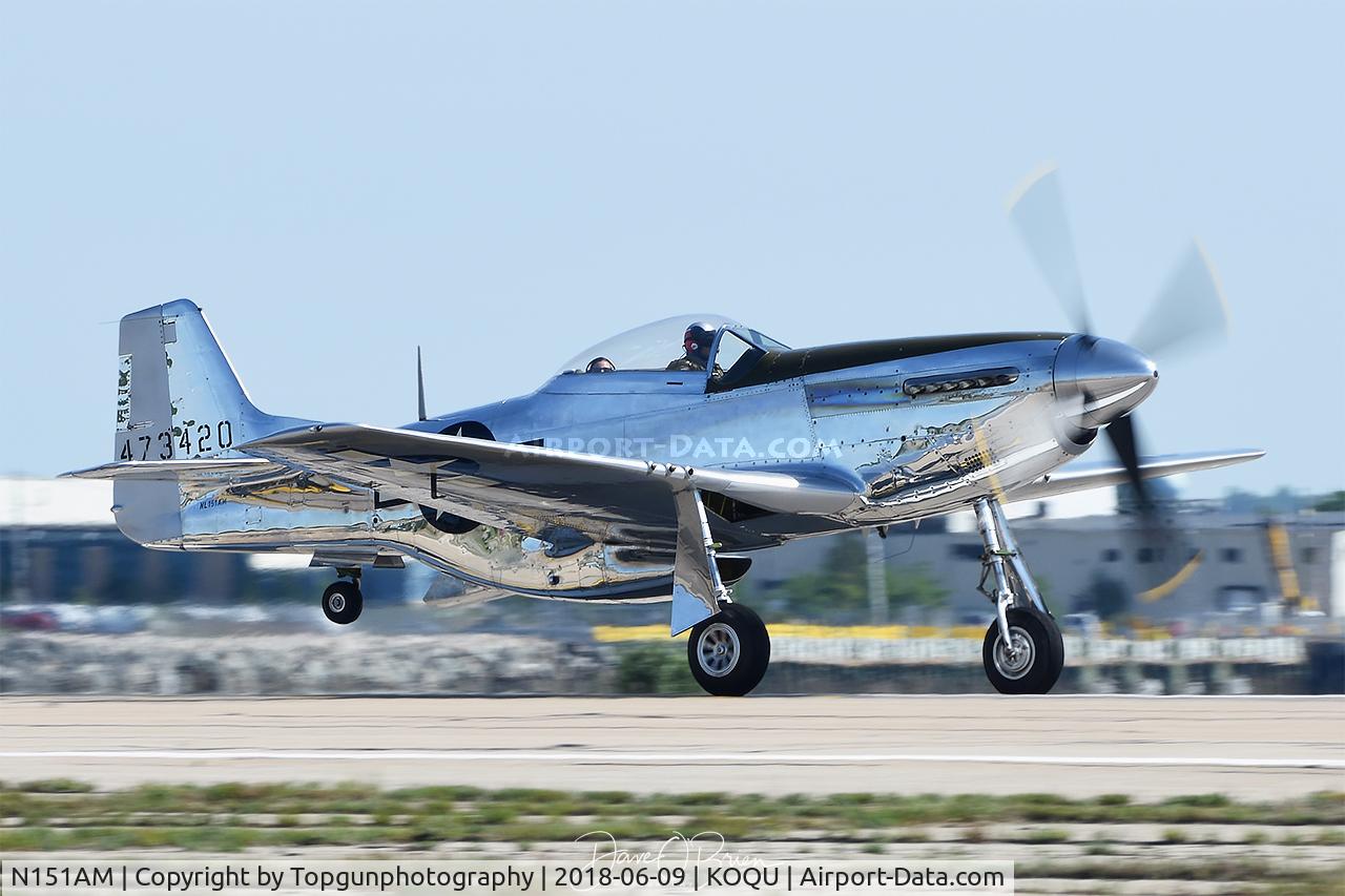 N151AM, 1944 North American P-51D Mustang C/N 122-39879, Rhode Island Air show 2018