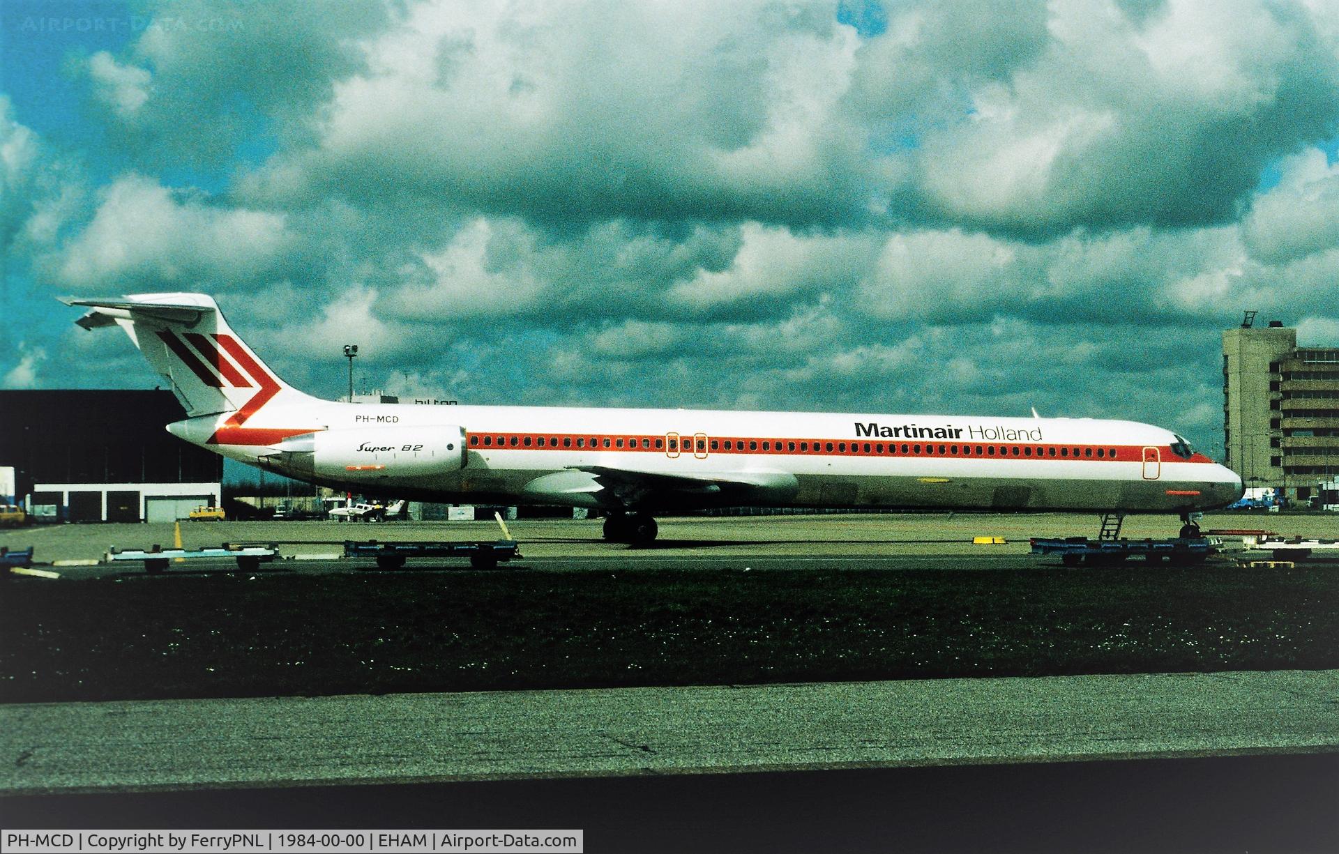 PH-MCD, 1983 McDonnell Douglas MD-82 (DC-9-82) C/N 48022, Martinair MD82 parked