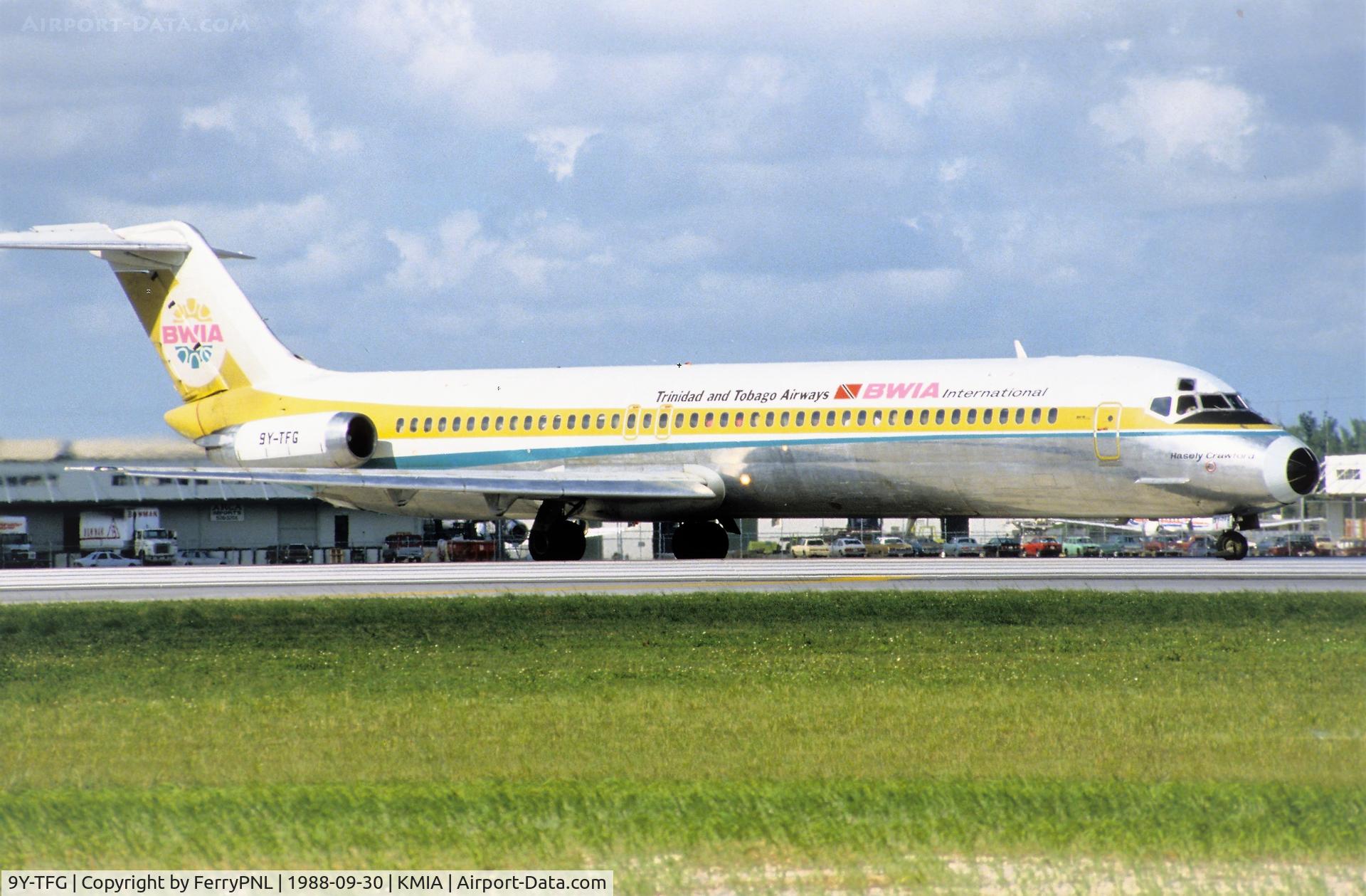 9Y-TFG, 1977 Douglas DC-9-51 C/N 47742, BWIA DC-9-51 lining-up