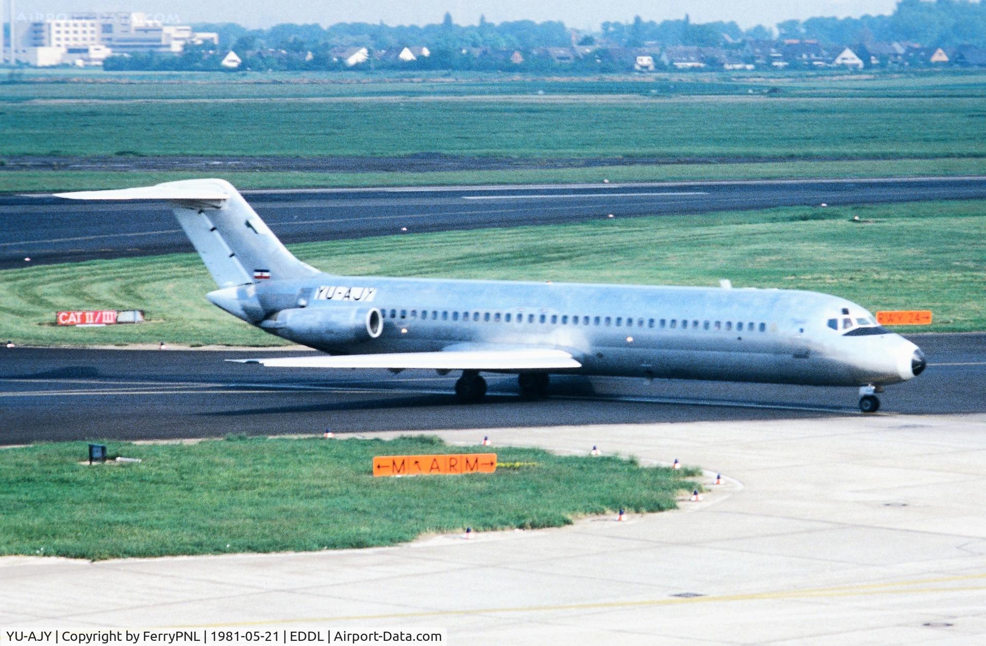 YU-AJY, 1968 Douglas DC-9-32 C/N 47172, Paintless Inex Adria DC-9-32