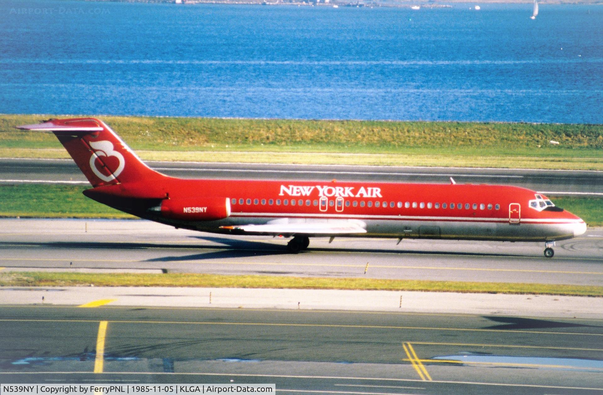 N539NY, 1968 McDonnell Douglas DC-9-32 C/N 45792, New York Air DC-9-32