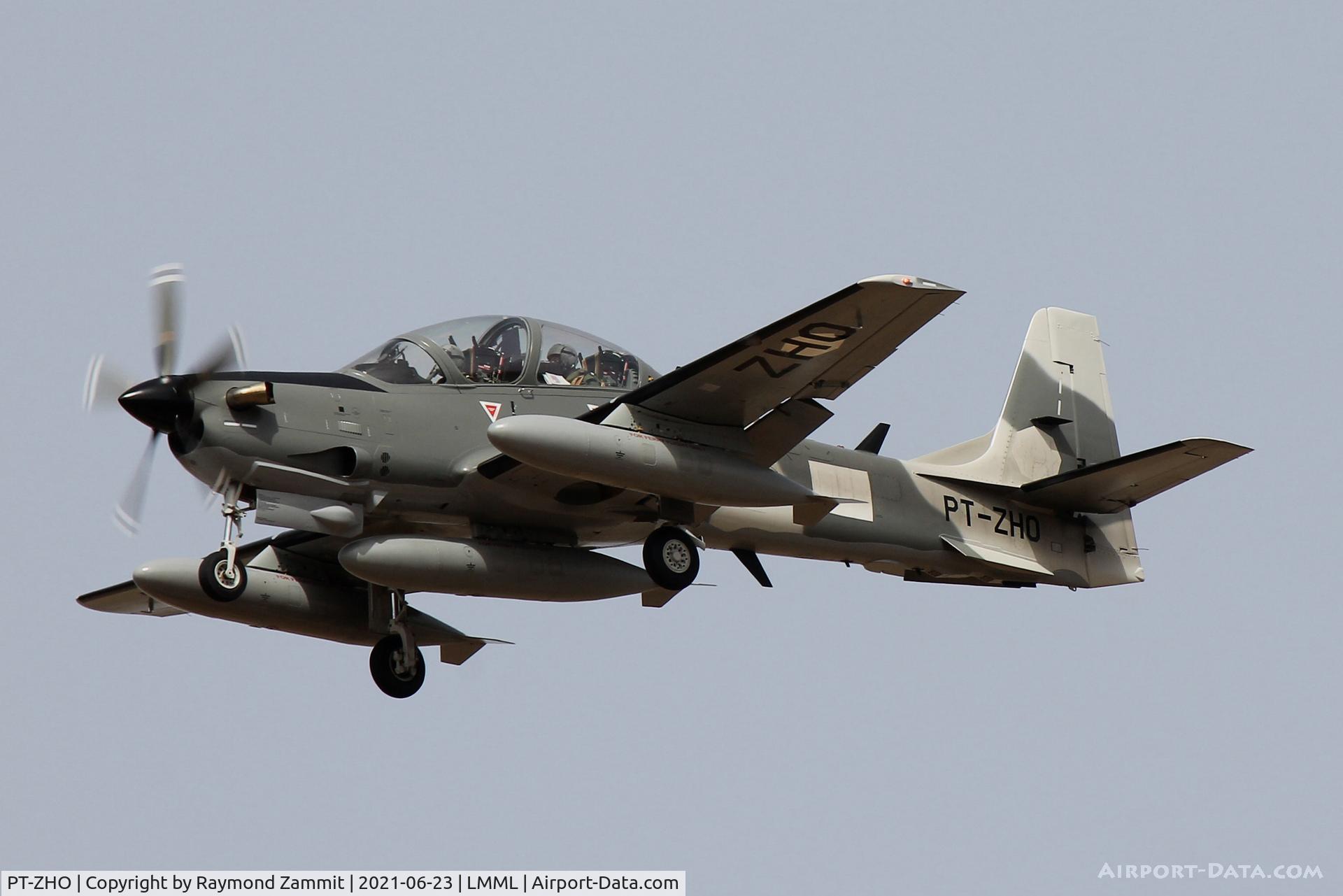 PT-ZHO, 2021 Embraer EMB-314 Super Tucano C/N 314000274, Embraer EMB-314 Super Tucano PT-ZHO on delivery flight seen landing in Malta to the Turkmenistan Air Force.