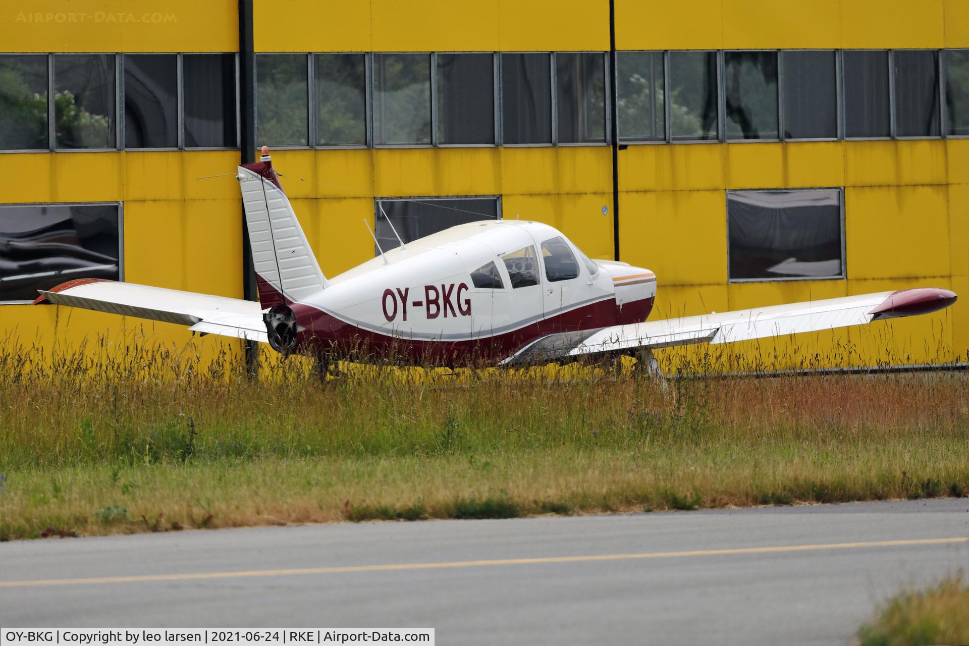 OY-BKG, 1968 Piper PA-28R-180 Cherokee Arrow C/N 28R-30680, Roskilde 24.6.2021