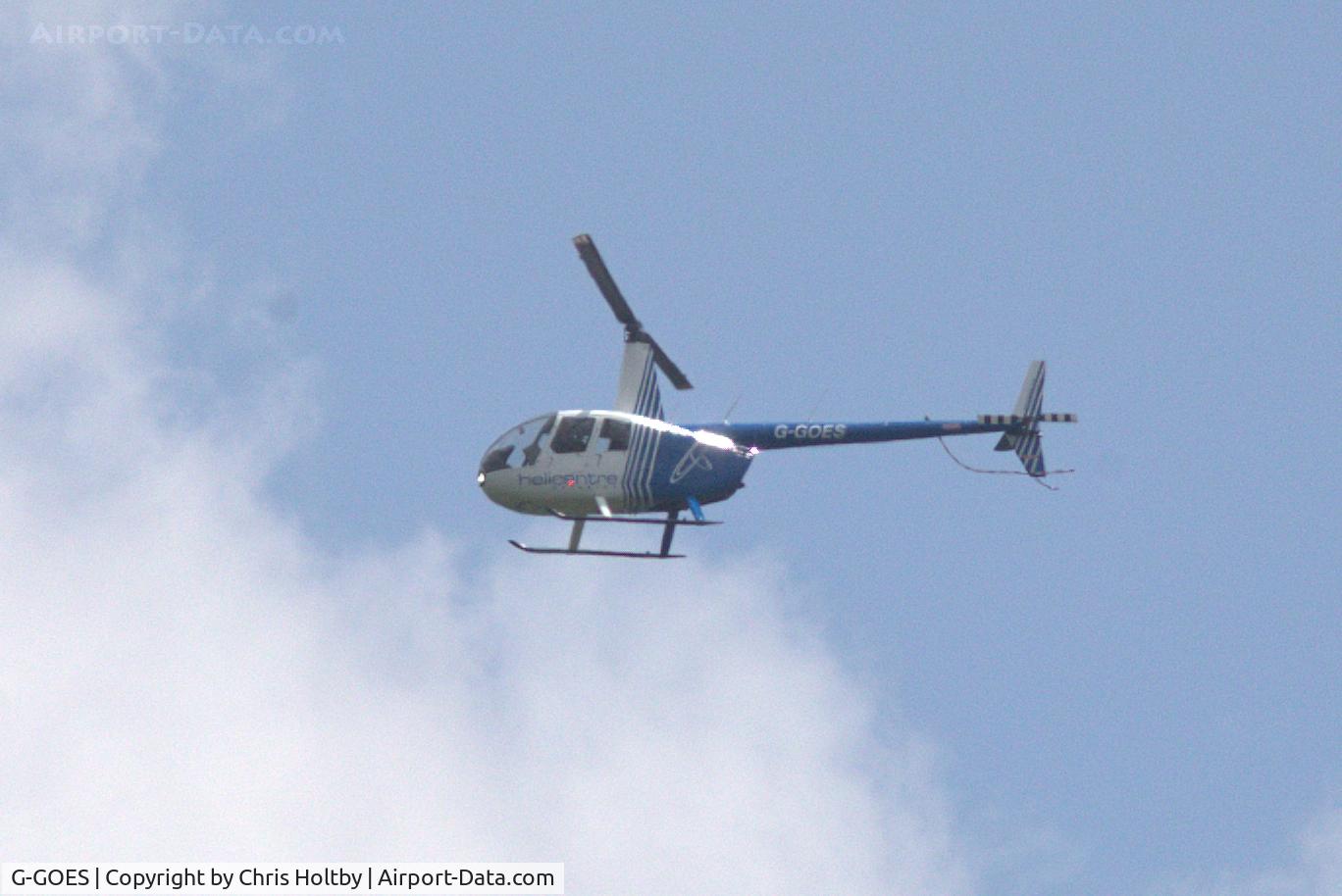 G-GOES, 2005 Robinson R44 Raven II C/N 10942, Over Potters Bar, Herts now based at Leicester Airport