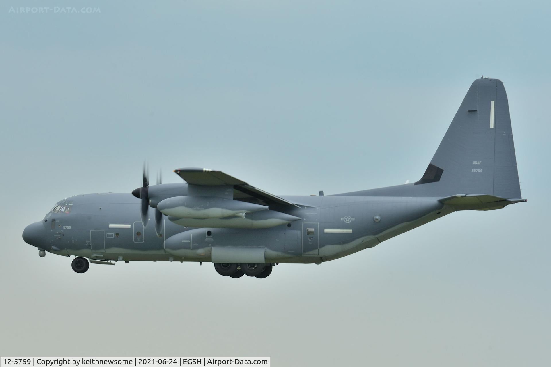 12-5759, 2014 Lockheed Martin MC-130J Commando II C/N 382-5759, ILS approach to runway 27 at Norwich !
