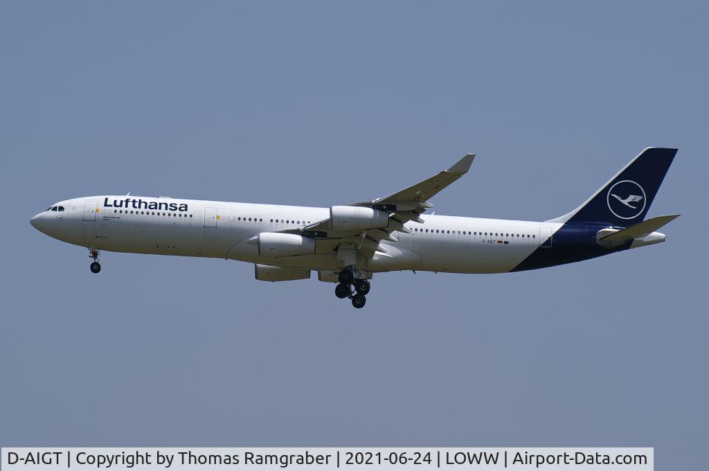 D-AIGT, 1999 Airbus A340-313 C/N 304, Lufthansa Airbus A340-300