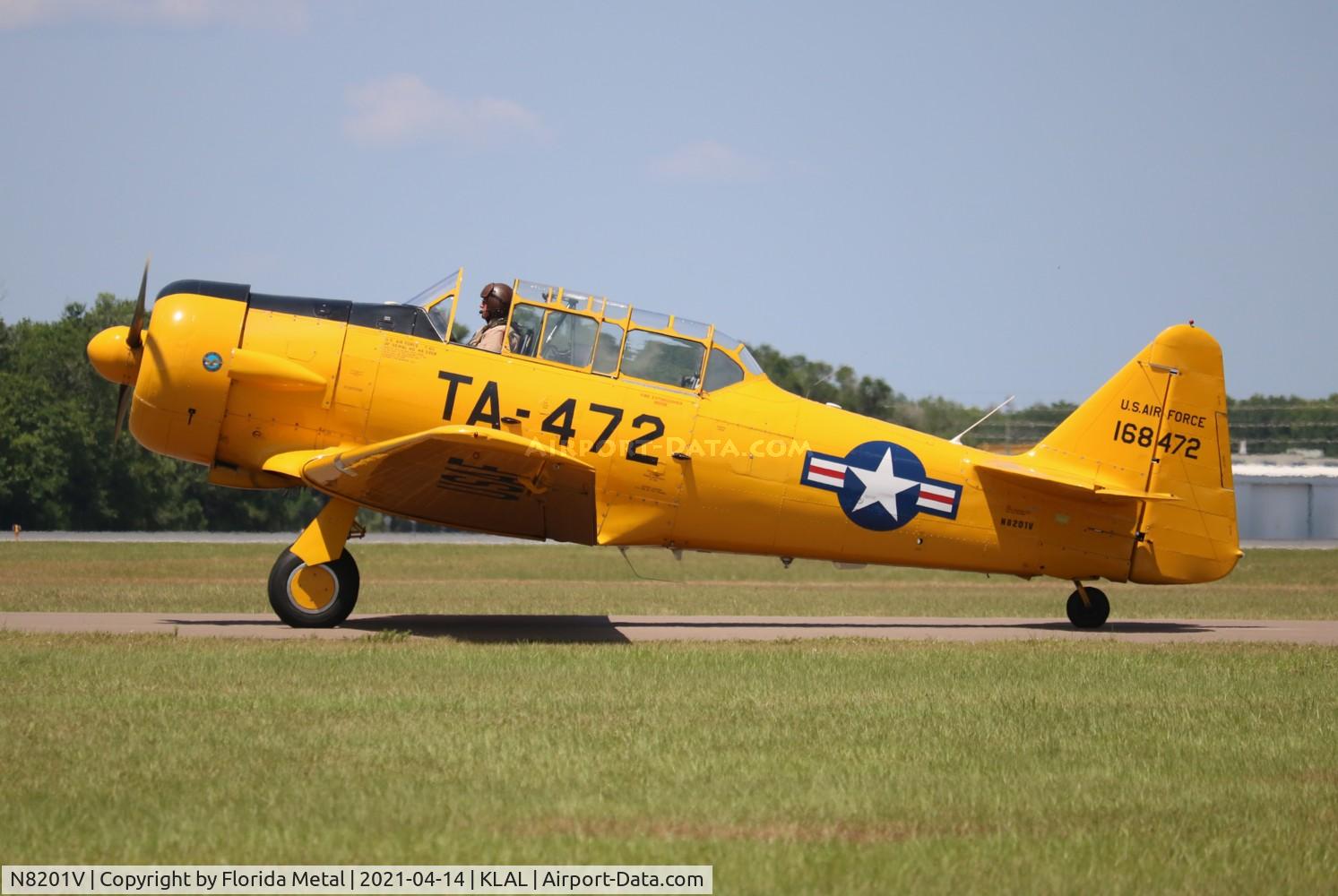N8201V, North American T-6G Texan C/N 168-472, Sun N Fun 2021
