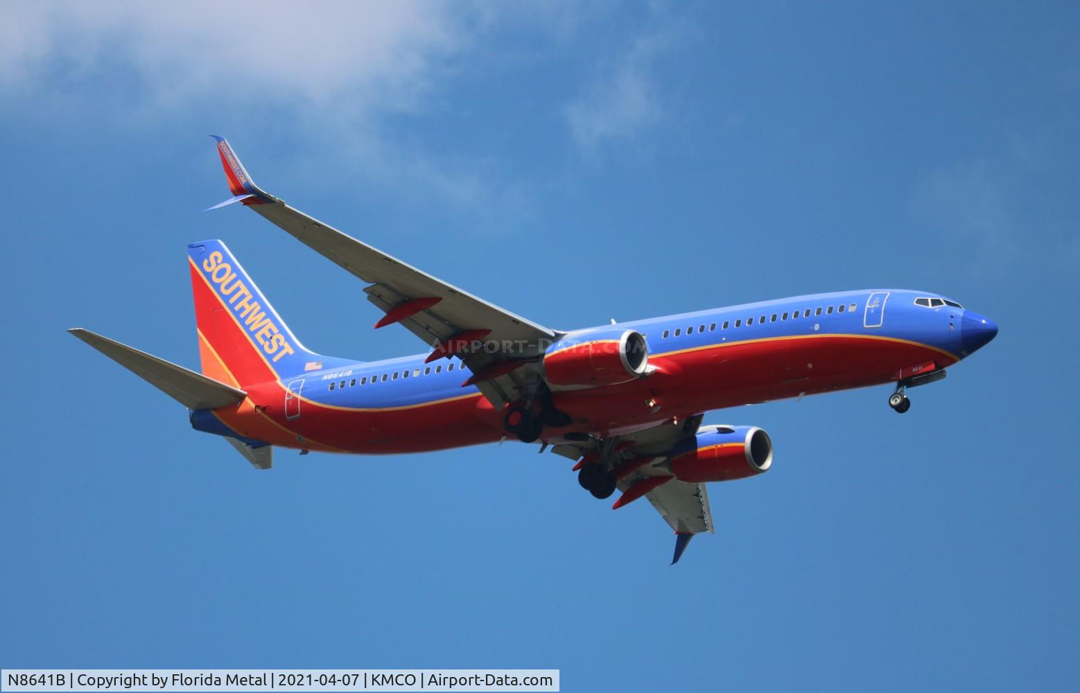 N8641B, 2014 Boeing 737-8H4 C/N 60085, MCO spotting 2021