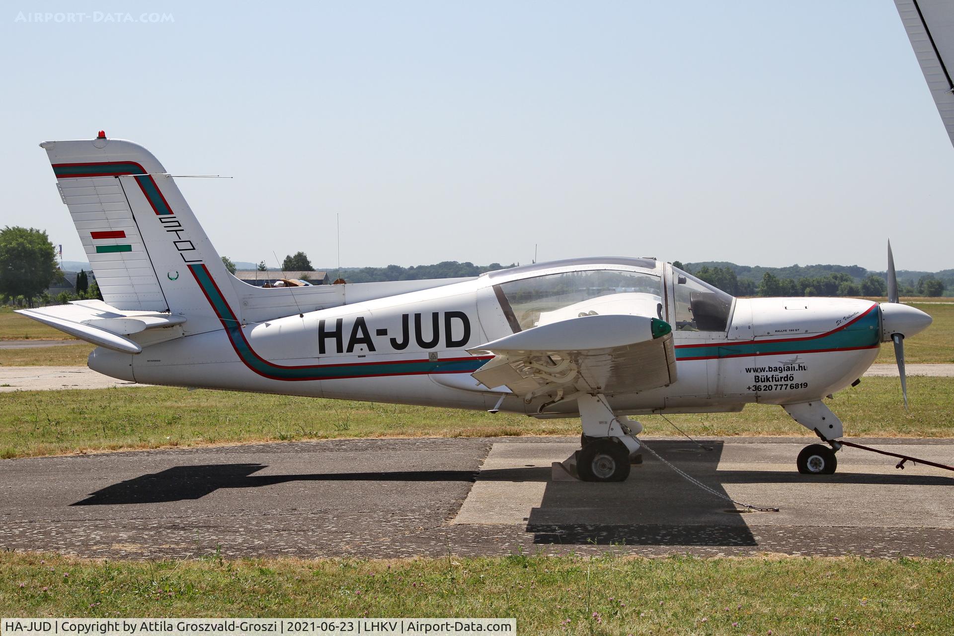 HA-JUD, 1977 Socata MS-893E Rallye 180GT Gaillard C/N 12962, LHKV - Kaposújlak Airport, Hungary