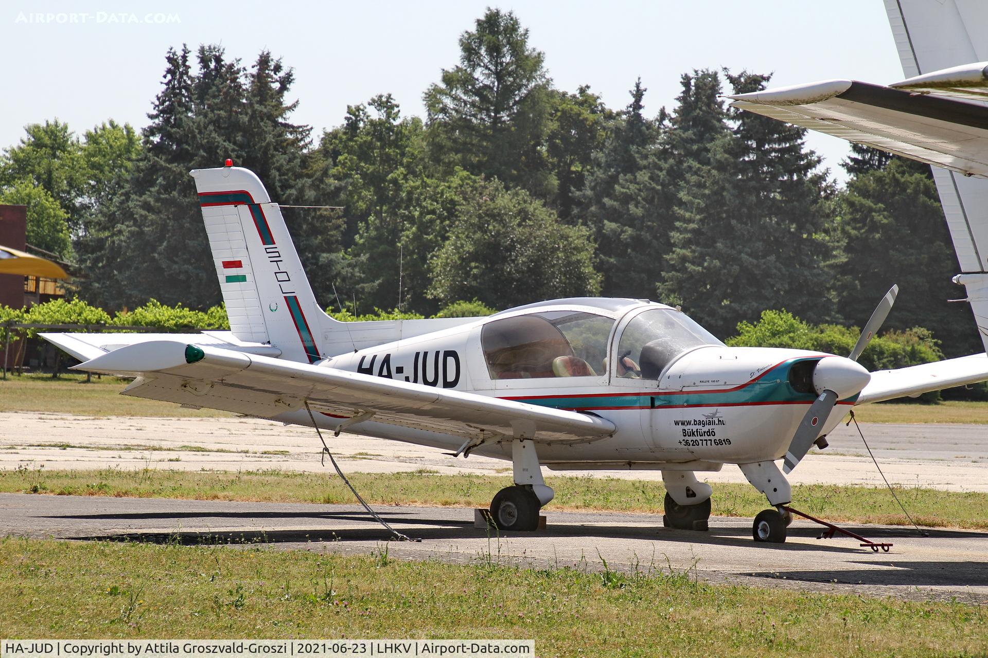 HA-JUD, 1977 Socata MS-893E Rallye 180GT Gaillard C/N 12962, LHKV - Kaposújlak Airport, Hungary