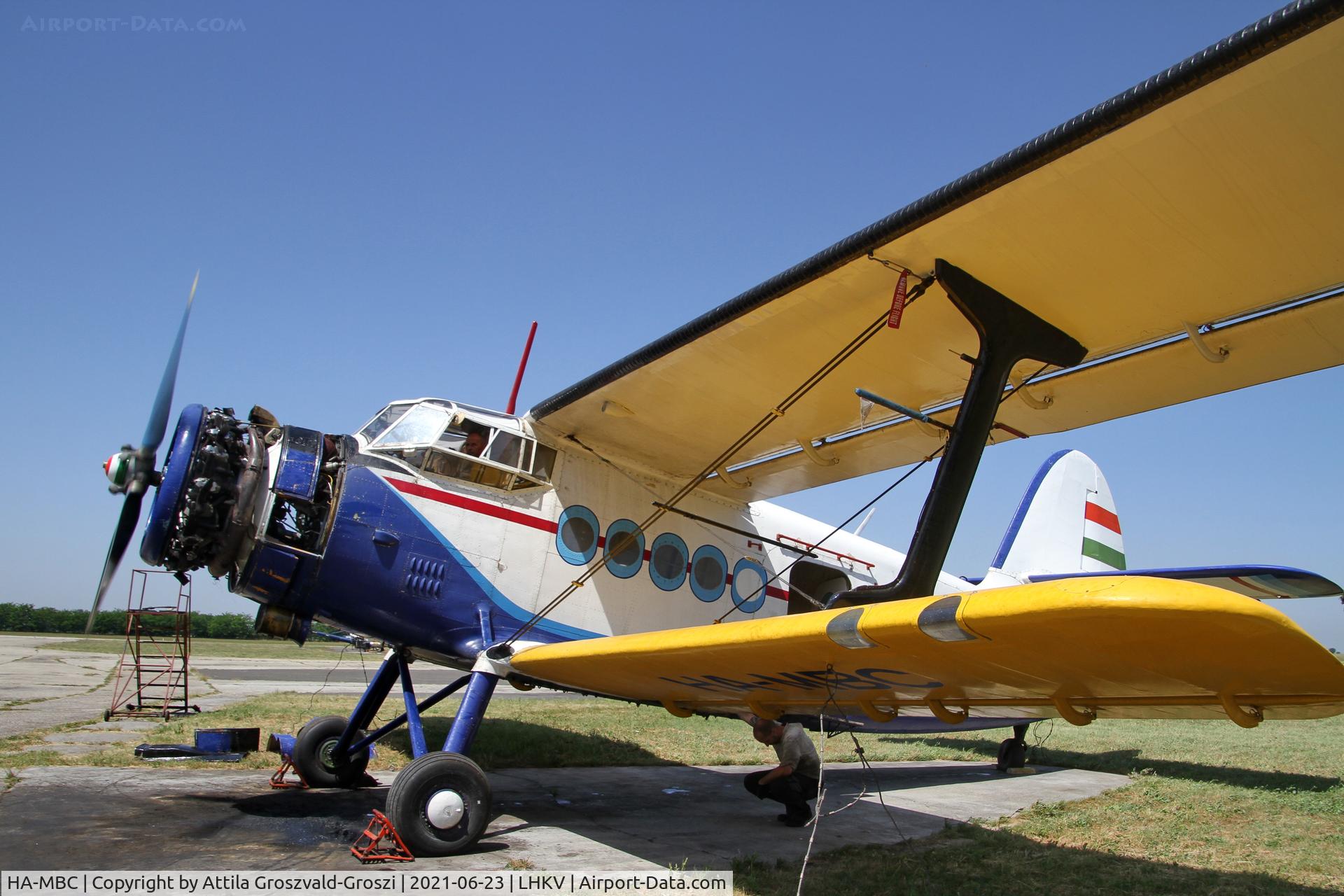 HA-MBC, 1975 PZL-Mielec An-2R C/N 1G161-08, LHKV - Kaposújlak Airport, Hungary