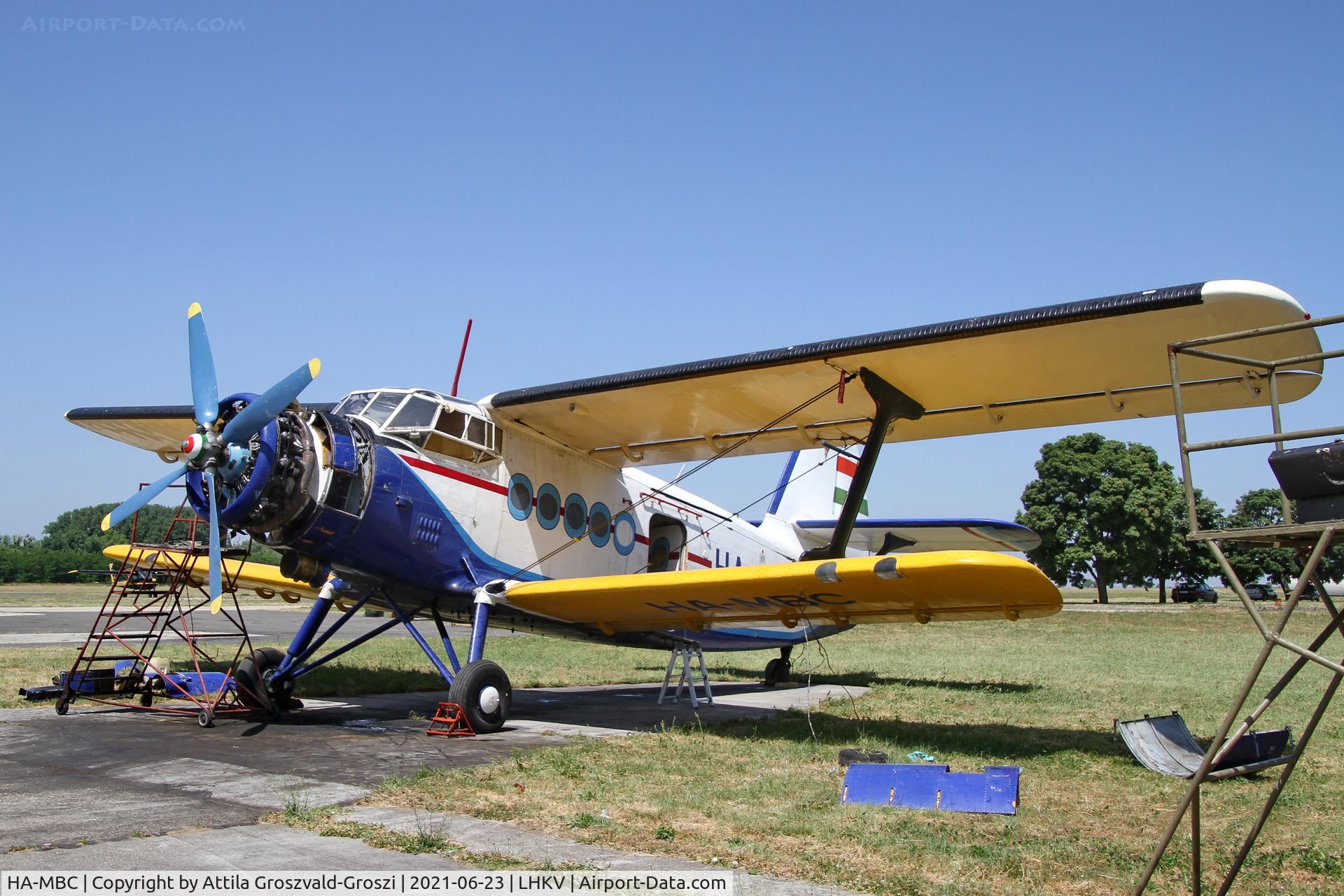 HA-MBC, 1975 PZL-Mielec An-2R C/N 1G161-08, LHKV - Kaposújlak Airport, Hungary