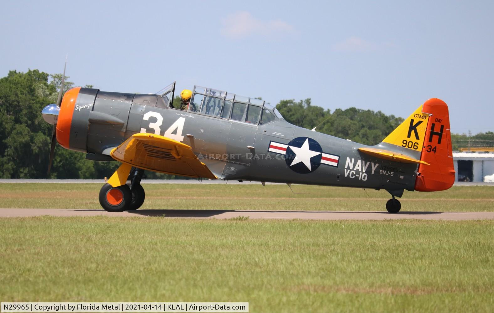N29965, 1944 North American AT-6D Texan C/N 90634, Sun N Fun 2021