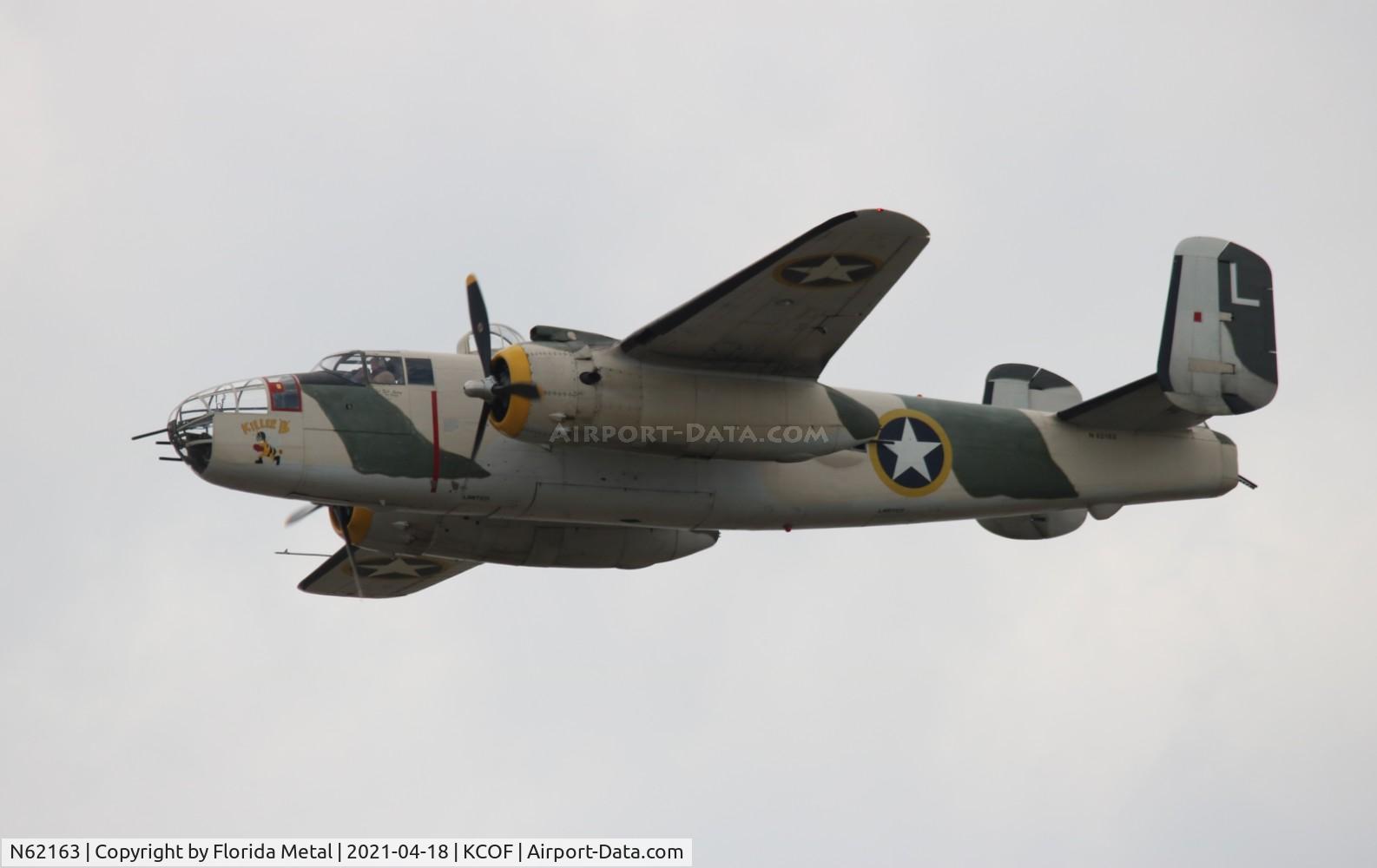 N62163, 1944 North American B-25J Mitchell Mitchell C/N 108-47451, Cocoa Beach Airshow 2021