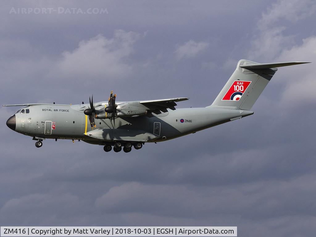 ZM416, 2017 Airbus A400M Atlas C.1 C/N 058, A400M