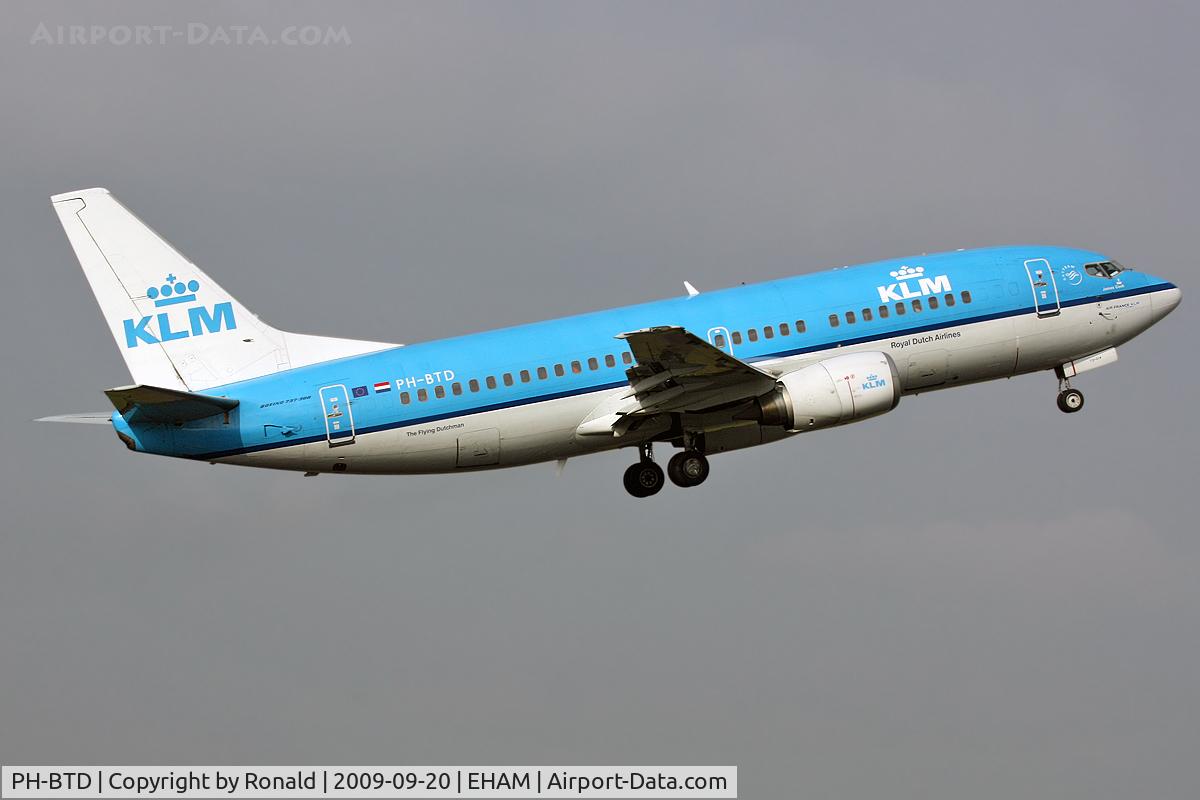 PH-BTD, 1992 Boeing 737-306 C/N 27420, at spl