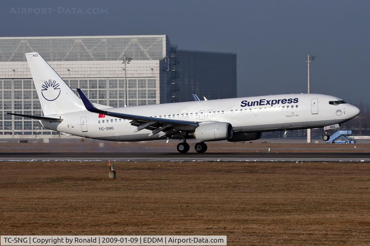 TC-SNG, 2008 Boeing 737-8HC C/N 36530, at muc