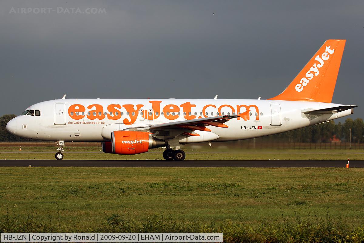 HB-JZN, 2005 Airbus A319-111 C/N 2387, at spl